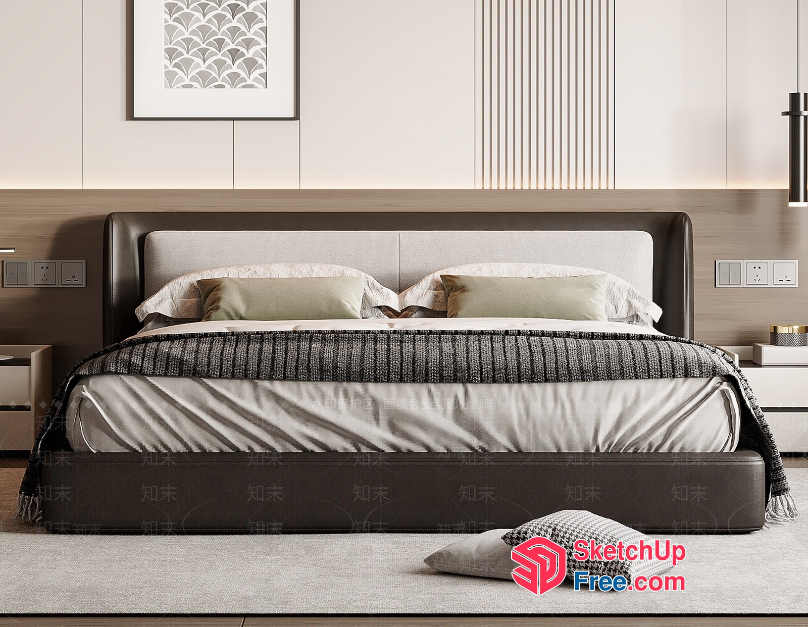Modern Minimalist Bedroom Furniture Collection 3D SketchUp File