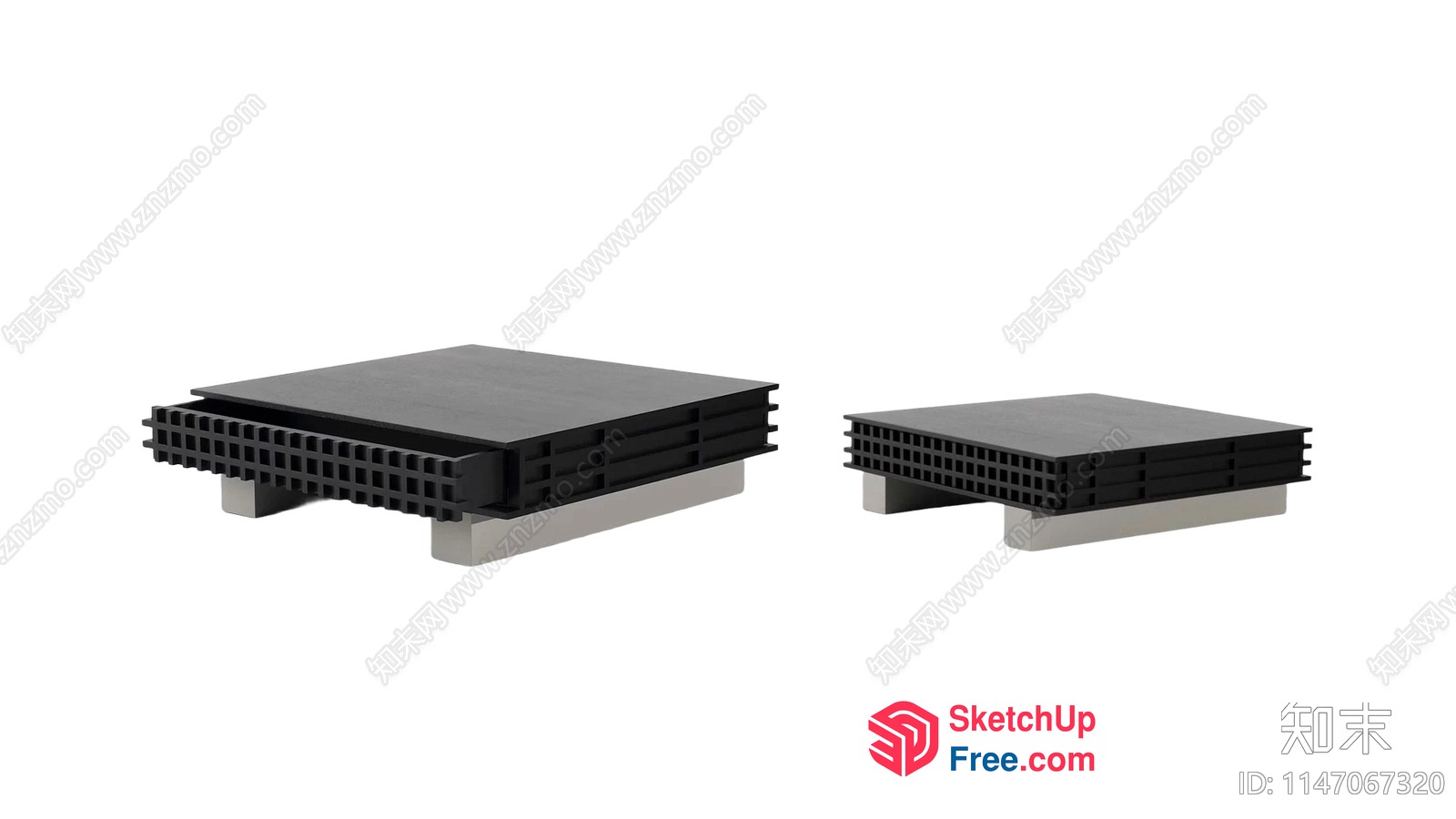 Stackable Plastic Platform Furniture 3D SketchUp File