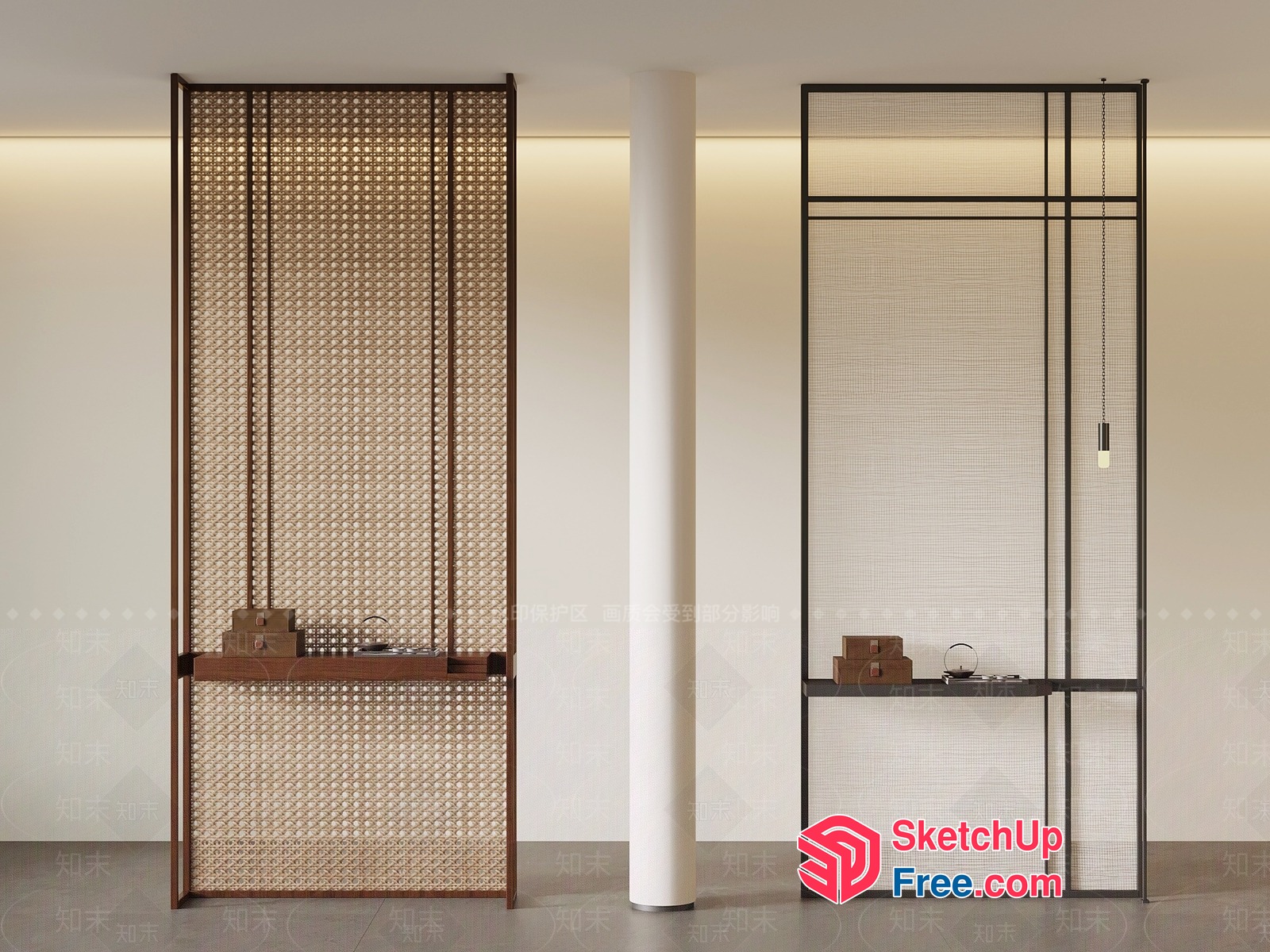 Partition Screen 3D SketchUp File