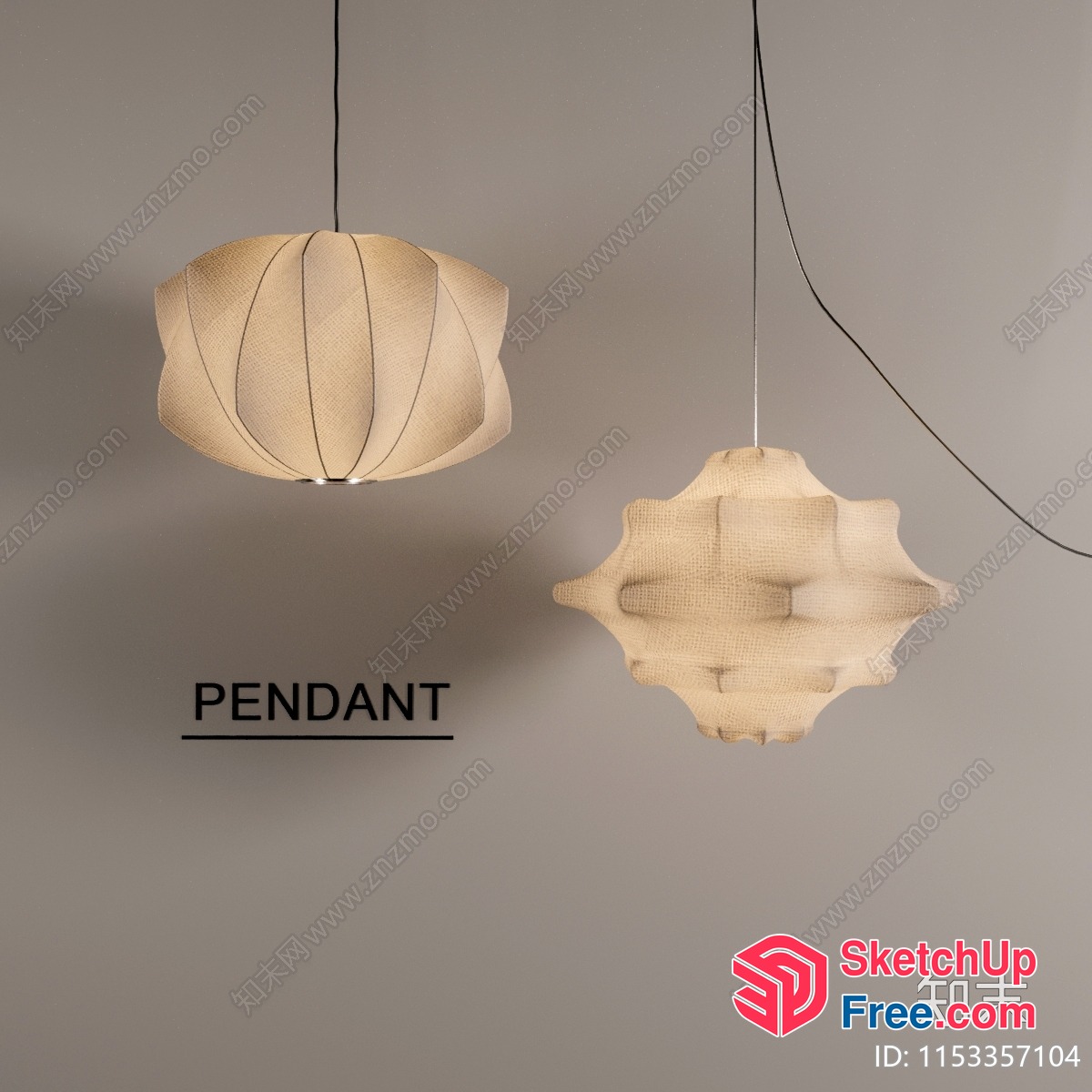 Elegant Hanging Lamps 3D SketchUp File