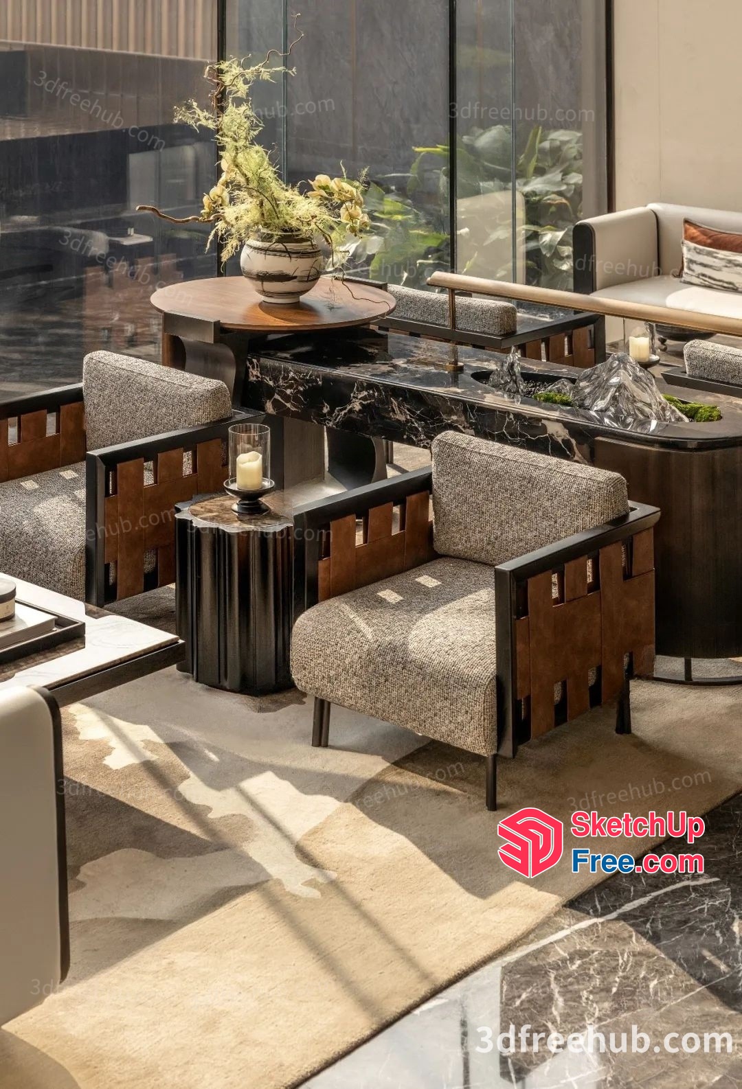 Elegant Modern Interior Design 3D SketchUp File