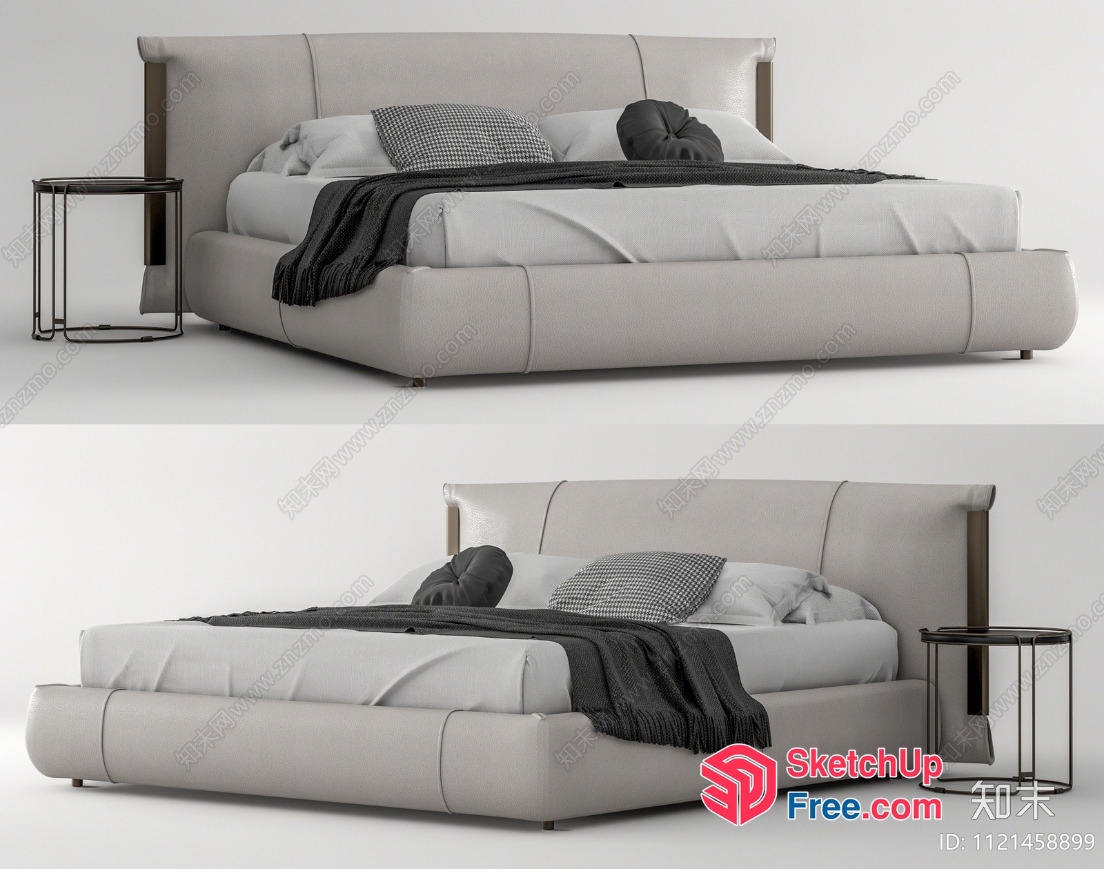 Minimalist Style Bedroom Furniture Set 3D SketchUp File
