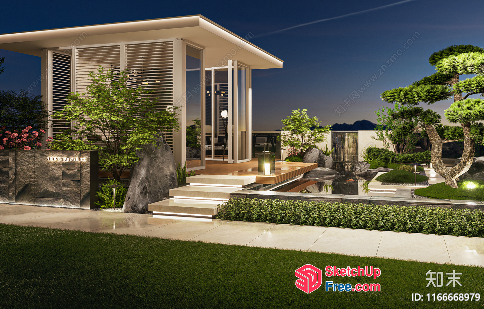 Modern Japanese-Inspired Villa With Sleek And Elegant Design 3D SketchUp File