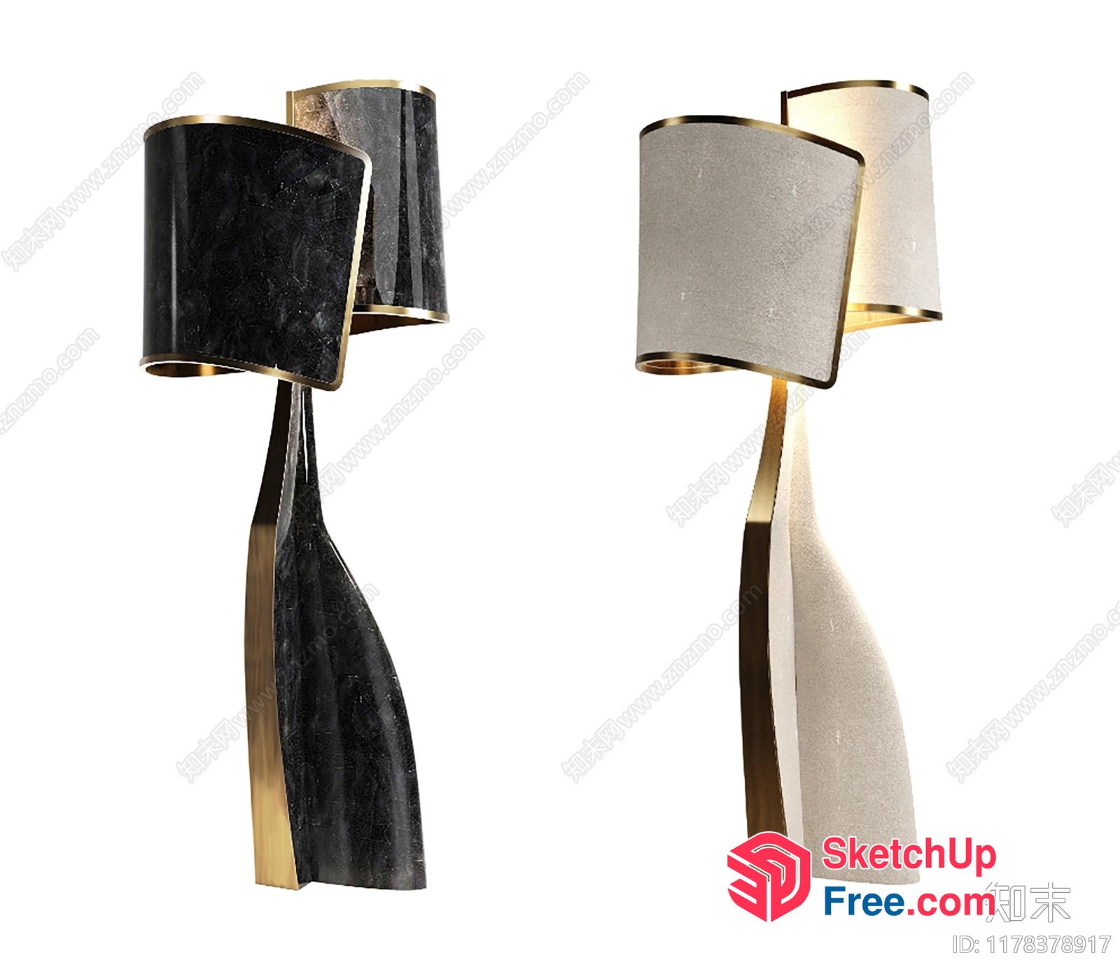 Modern Stylish Table Lamps 3D SketchUp File