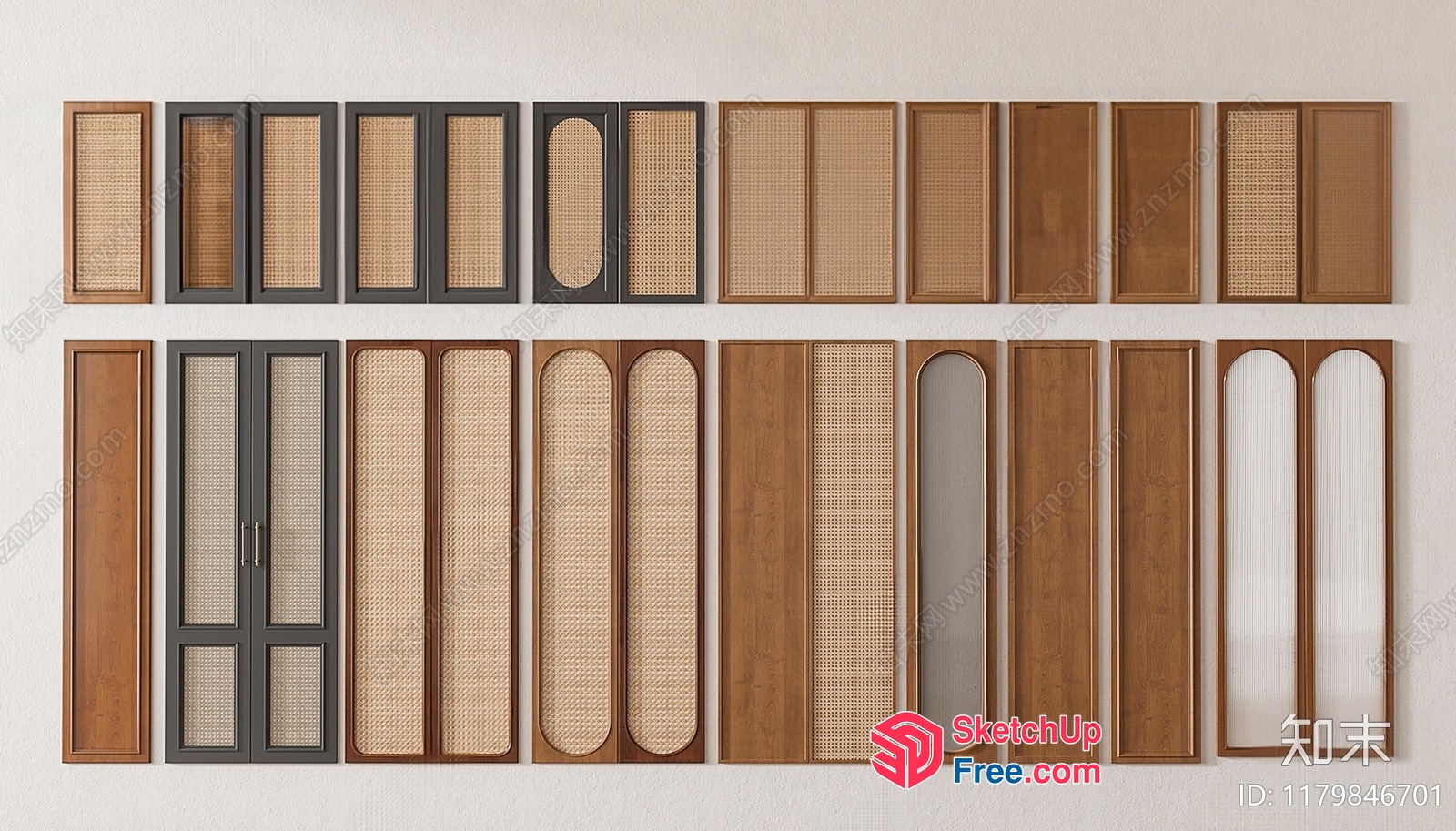 3D Rendering Of Various Window And Door Styles 3D SketchUp File