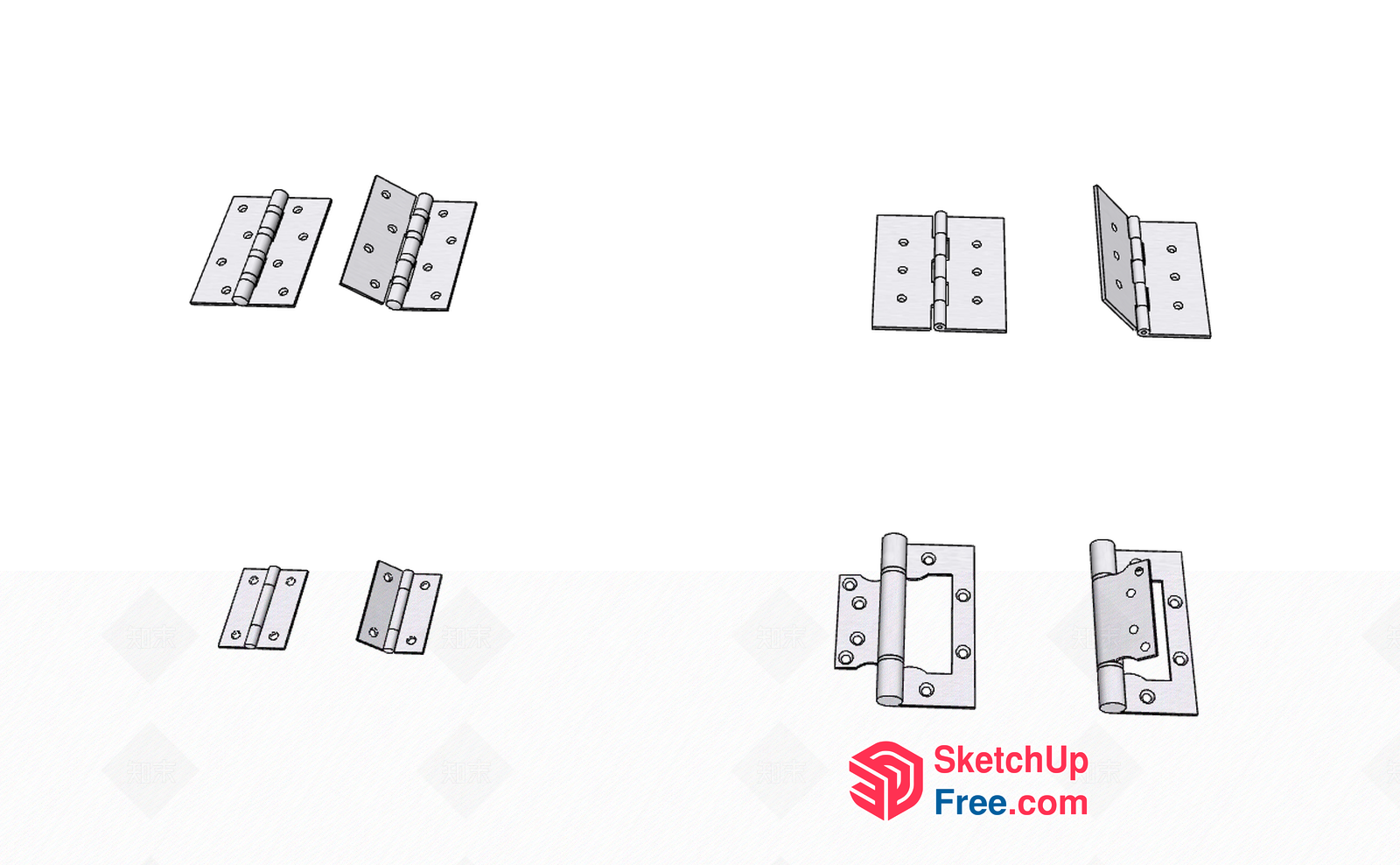 Hinges For Various Applications 3D SketchUp File