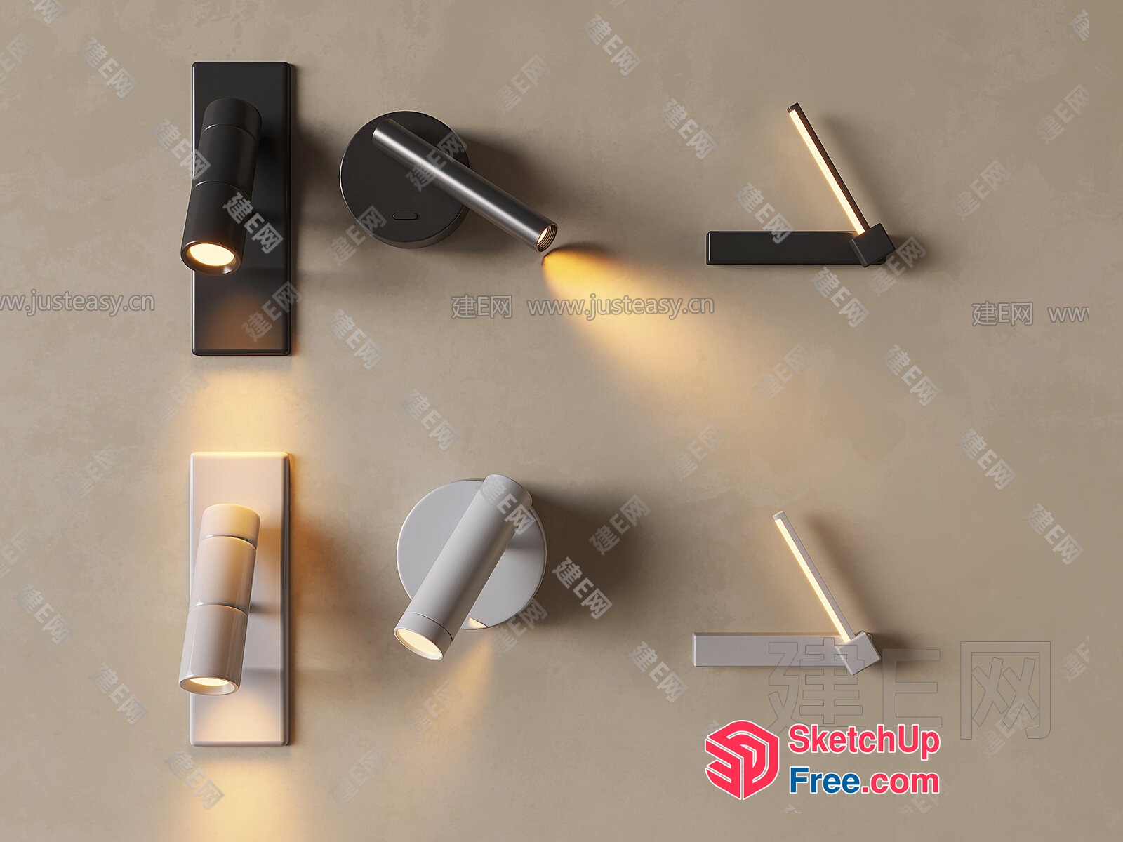 Modern Light Fixtures Collection 3D SketchUp File