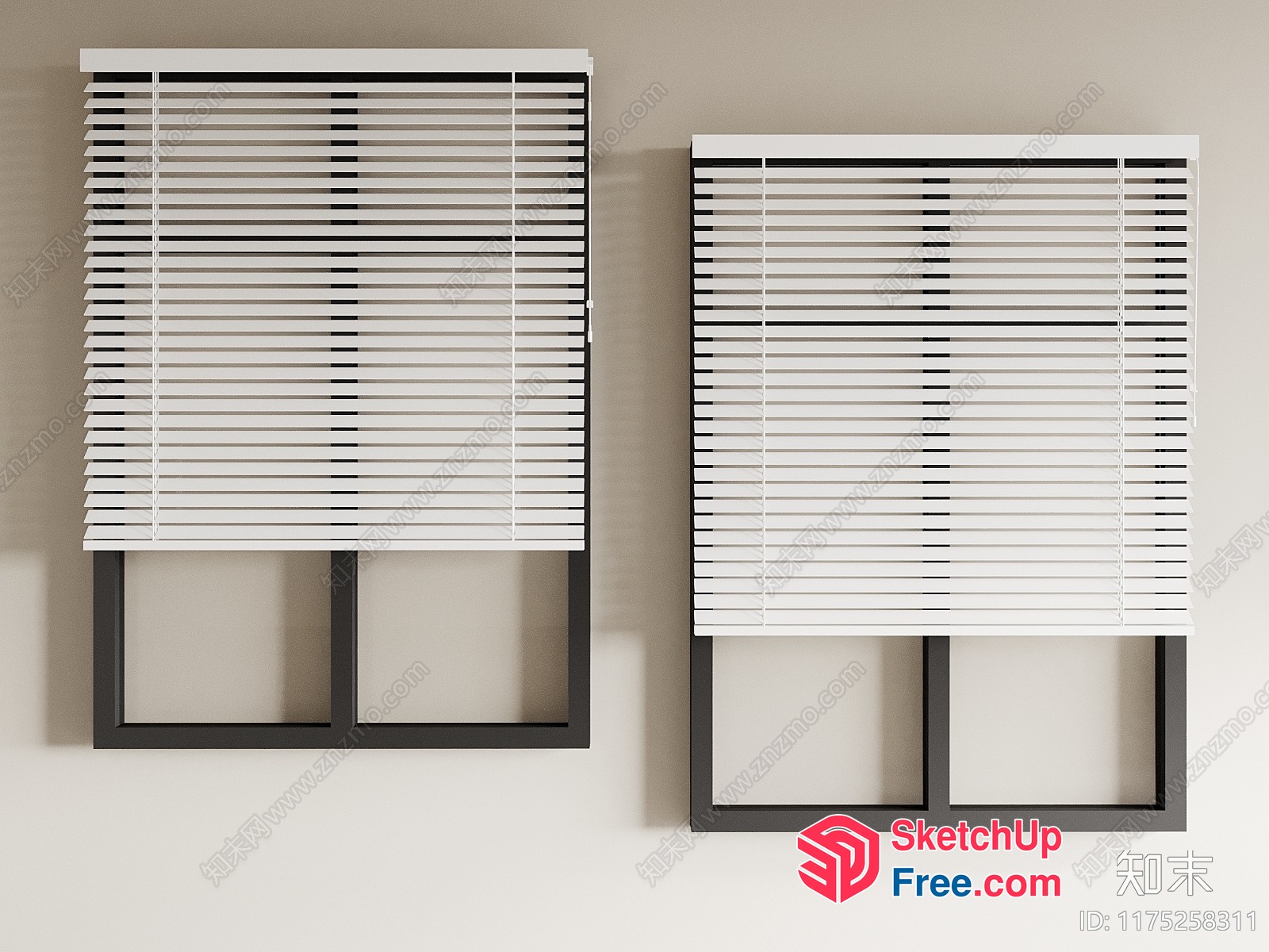 Minimalist Window Blinds 3D SketchUp File