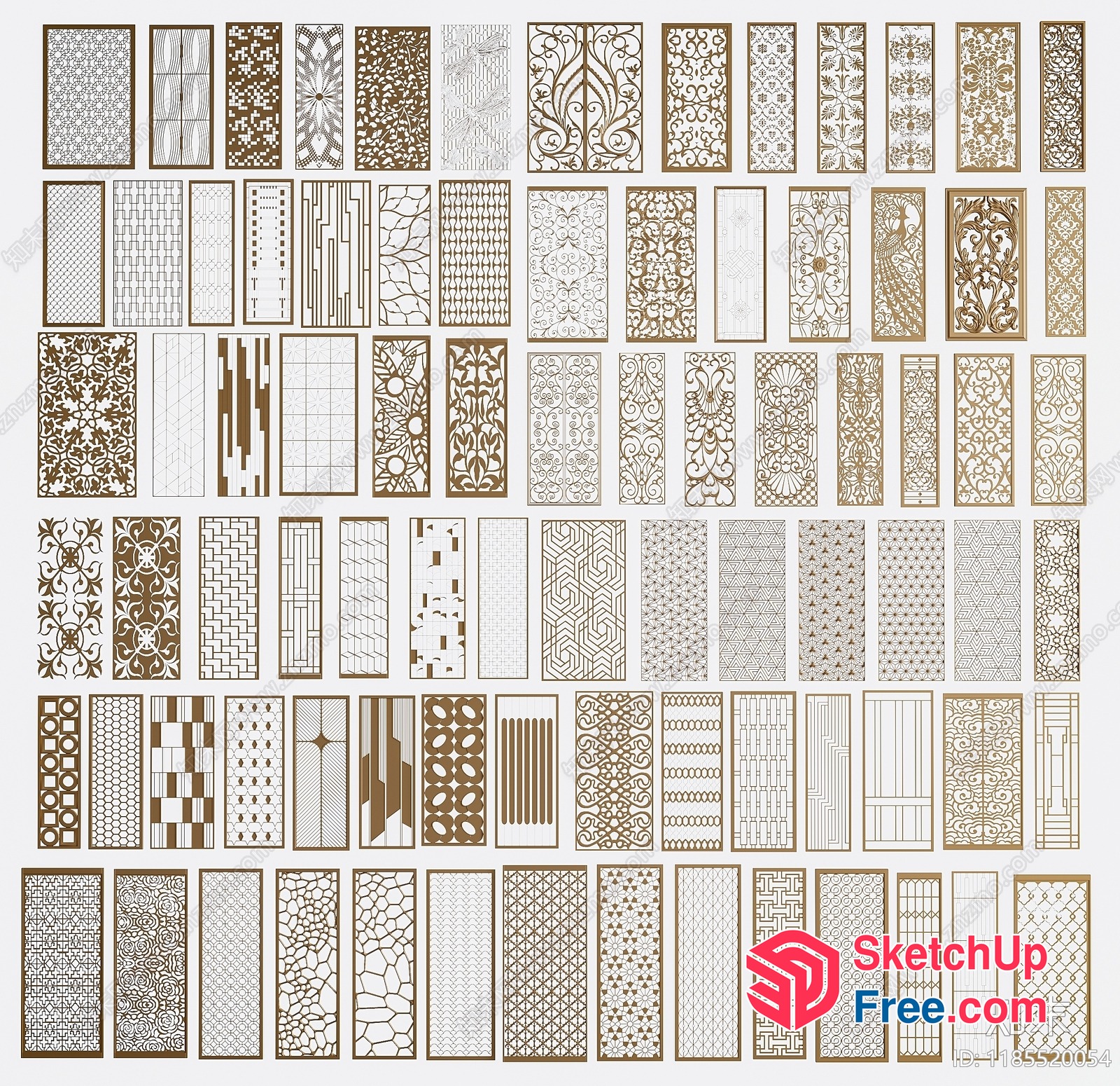 Ornate Patterns Collection 3D SketchUp File