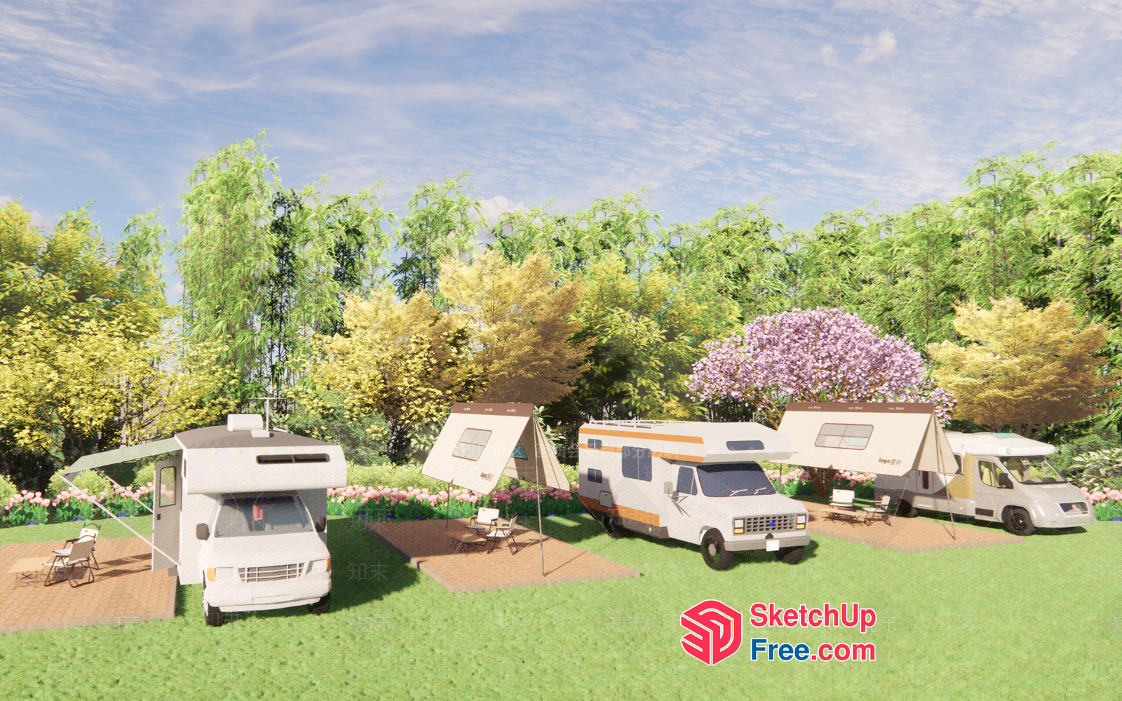 Rv Park Exterior 3D SketchUp File