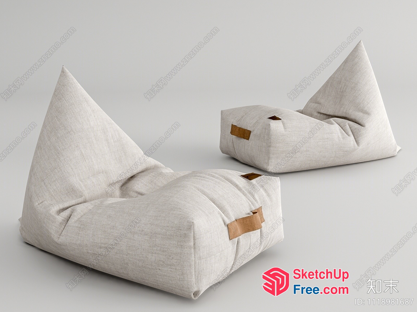 Unique Foldable Lounging Seating 3D SketchUp File