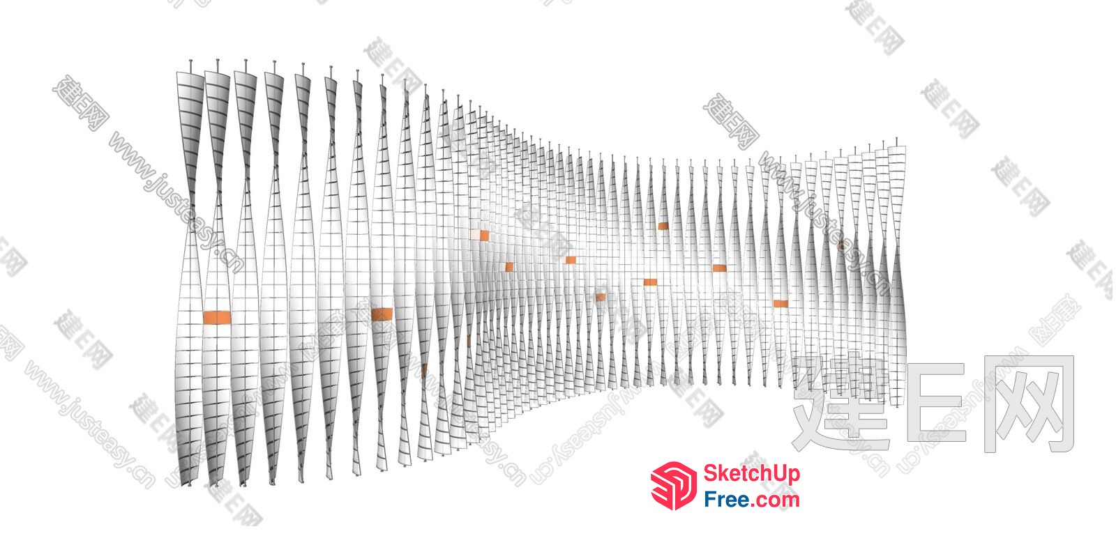 Futuristic Cityscape 3D SketchUp File