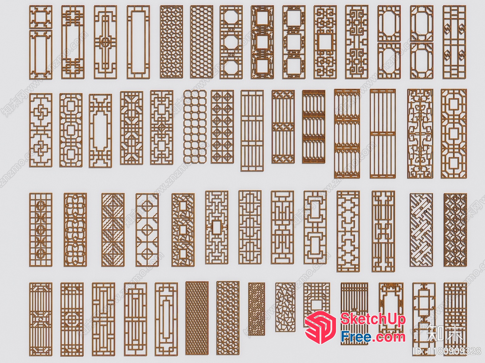 Geometric Patterns And Designs 3D SketchUp File