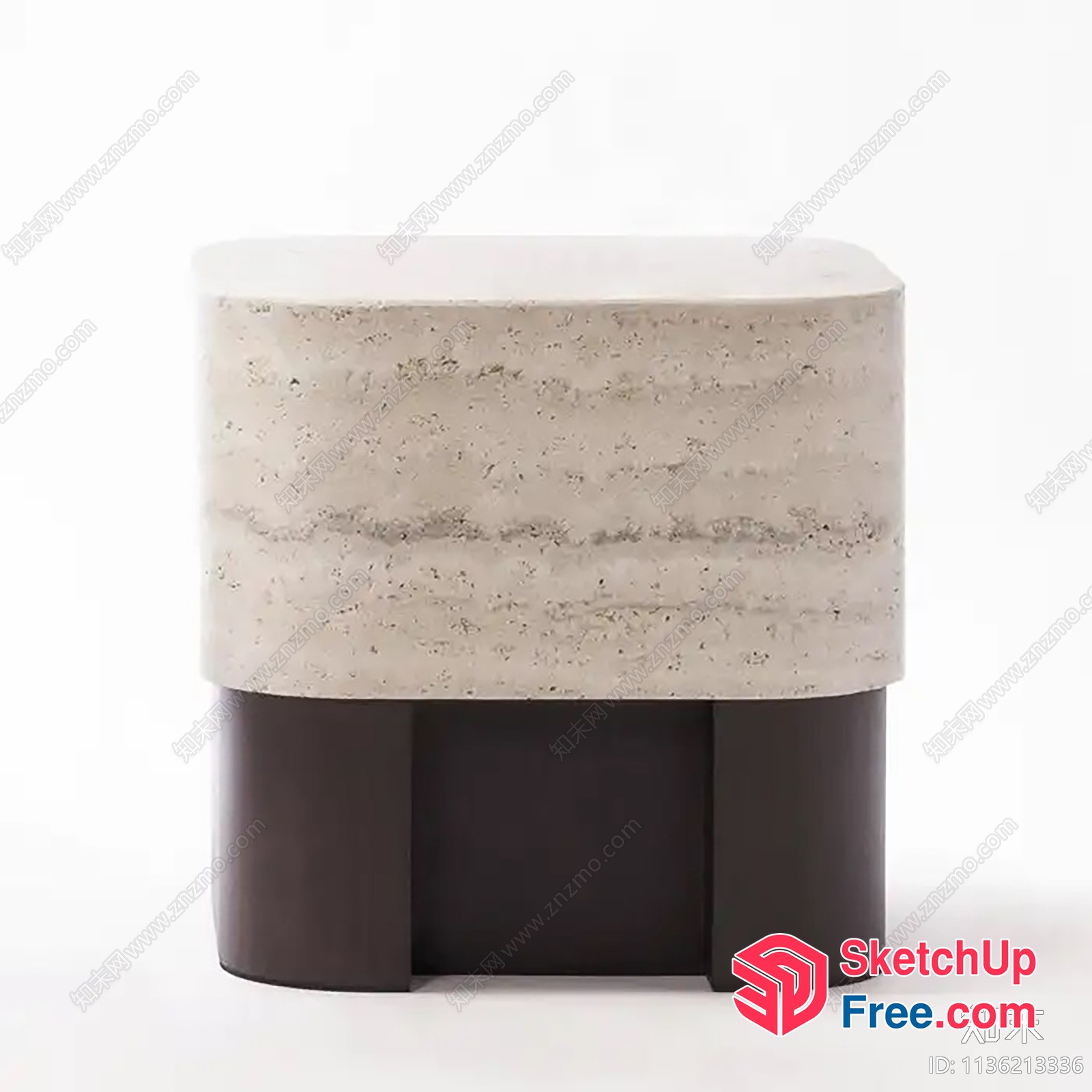 Modern Minimalist Design Pillar Furniture 3D SketchUp File