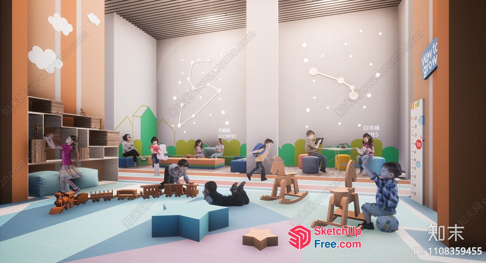 Playful And Vibrant Children'S Playroom 3D SketchUp File