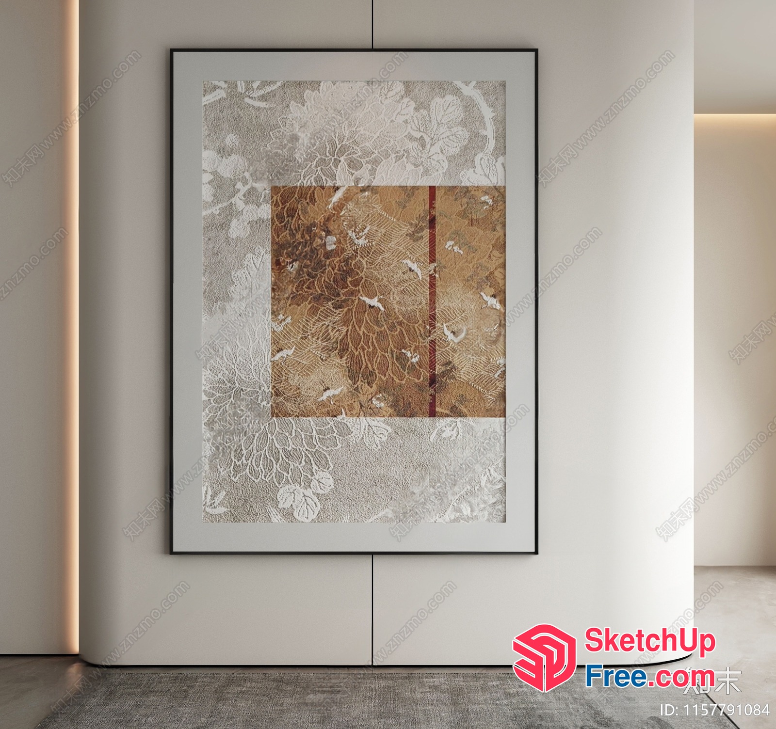 Elegant And Sophisticated Wall Art Piece 3D SketchUp File