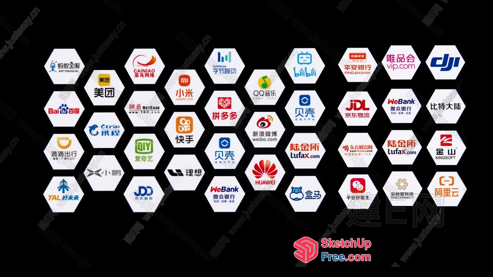 Asian Business Logos Collection 3D SketchUp File