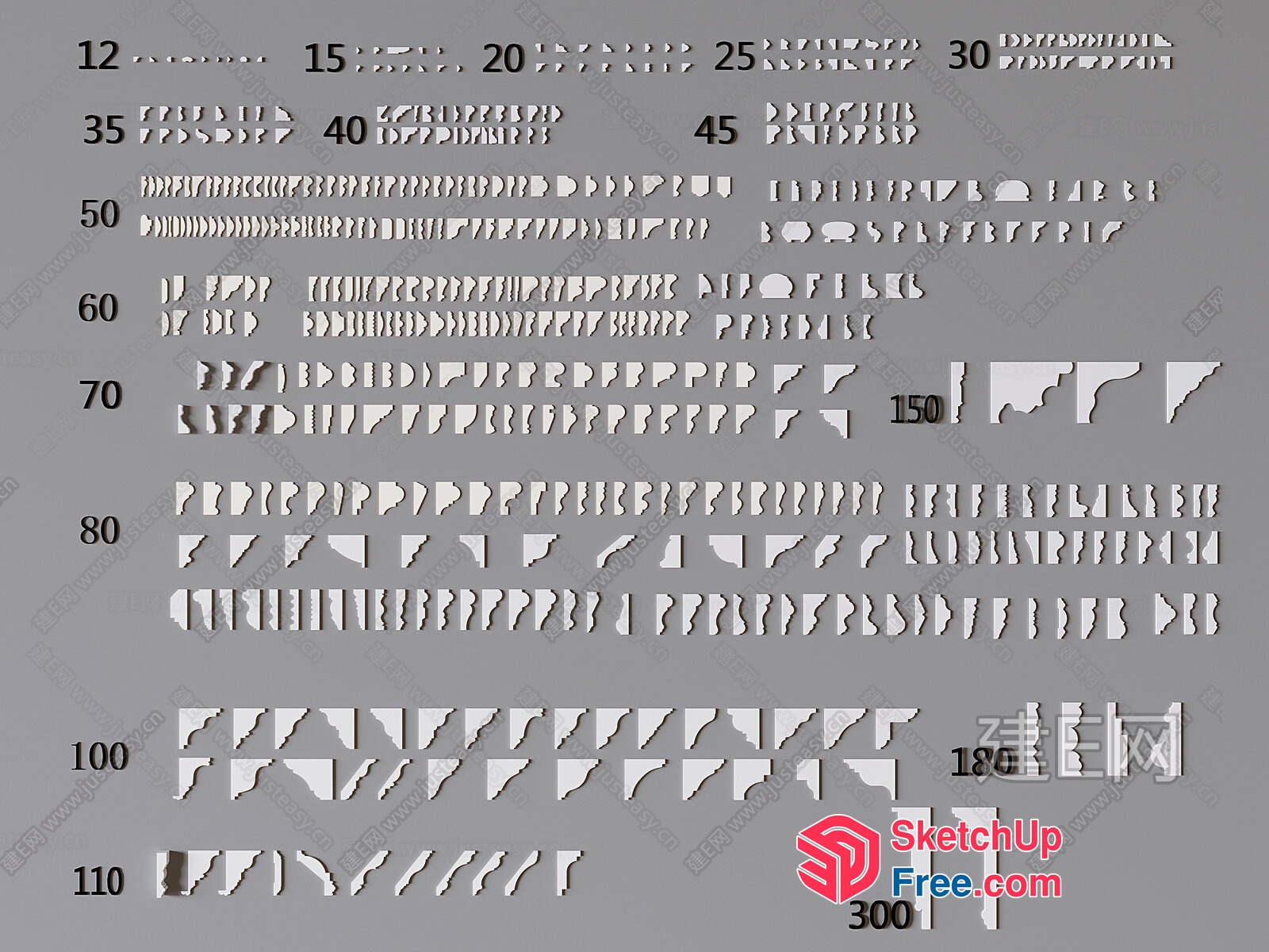 Ornate Moulding Designs 3D SketchUp File