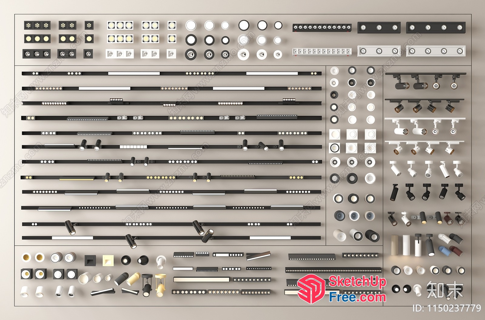 Various Lighting Fixtures And Decorations 3D SketchUp File