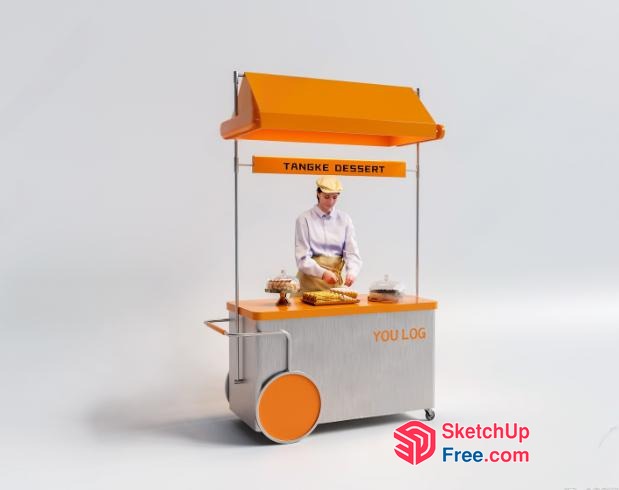 Tangke Dessert Stall 3D SketchUp File
