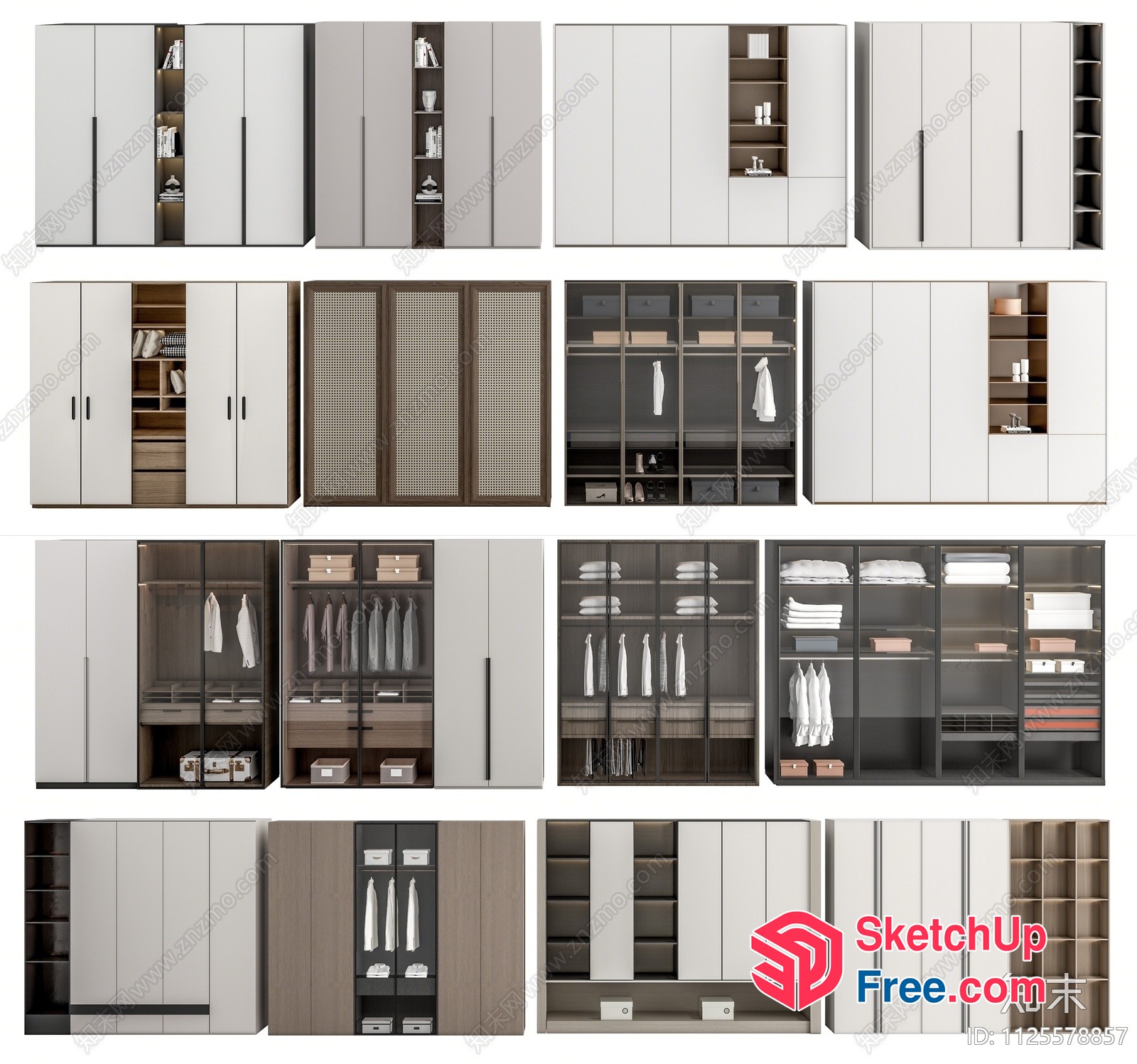 Modern Wardrobe Collection 3D SketchUp File