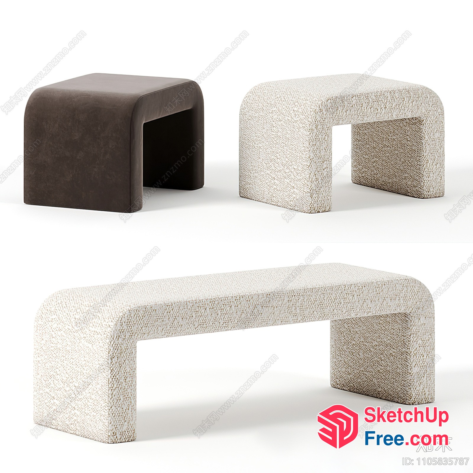 Modern Minimalist Furniture Collection 3D SketchUp File