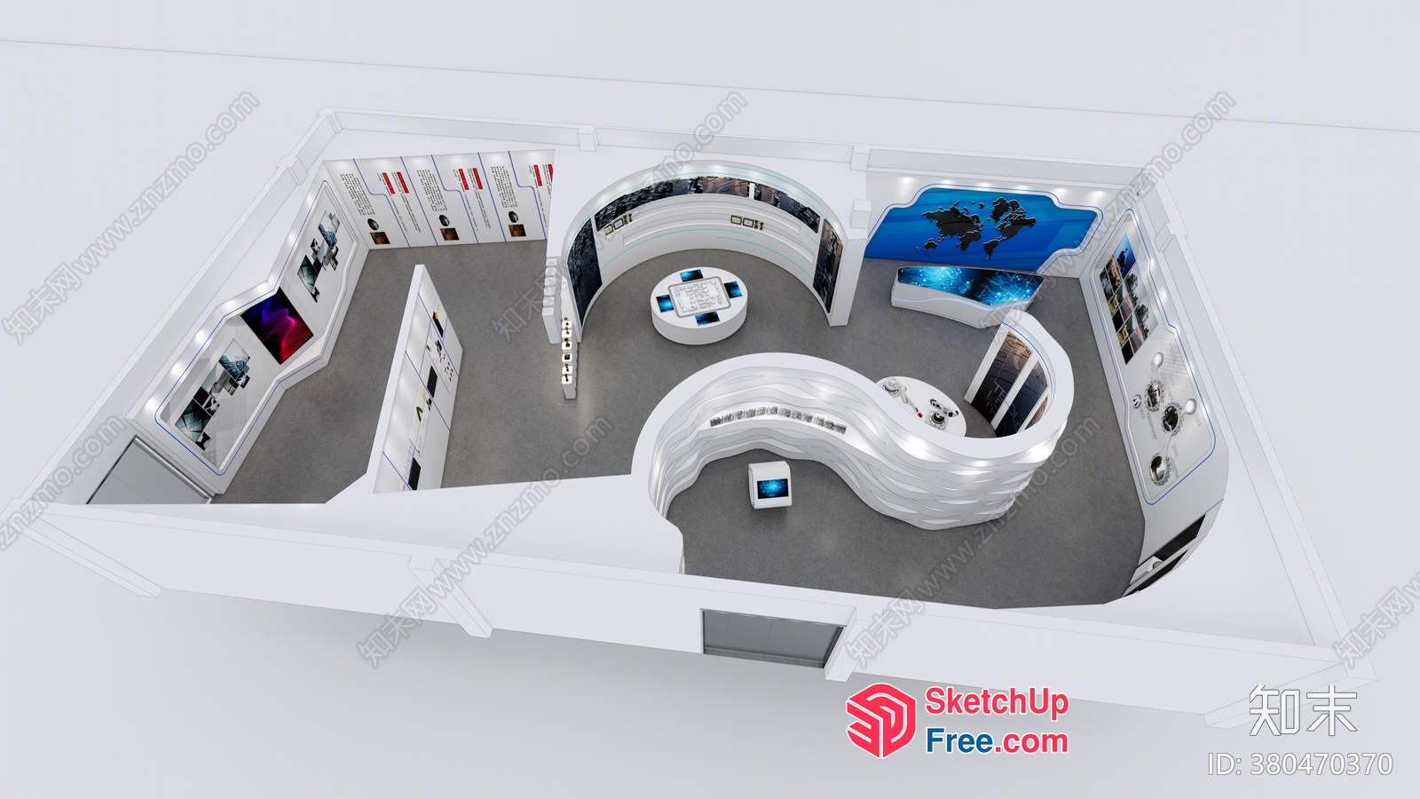 Modern Interior Design Showroom 3D SketchUp File