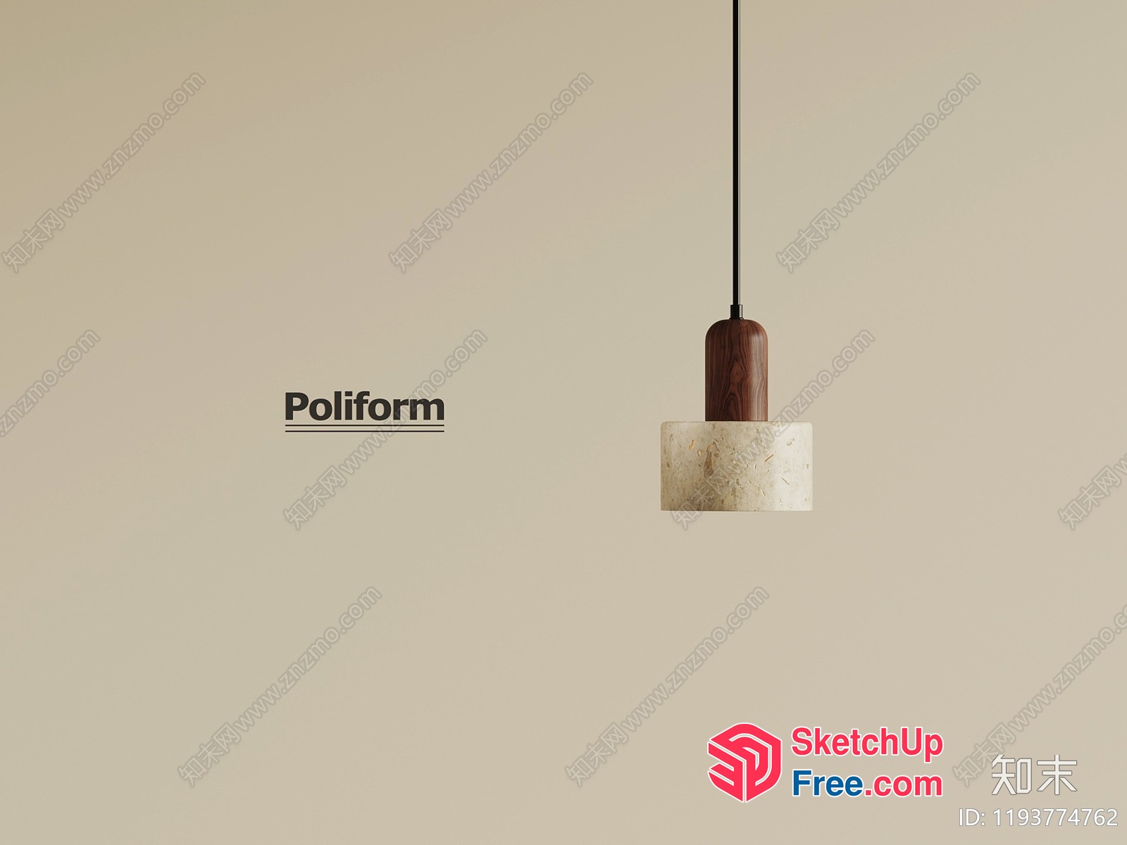 Poliform Lighting Fixture 3D SketchUp File