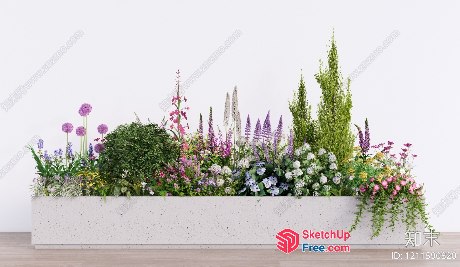 Serene Garden Oasis 3D SketchUp File