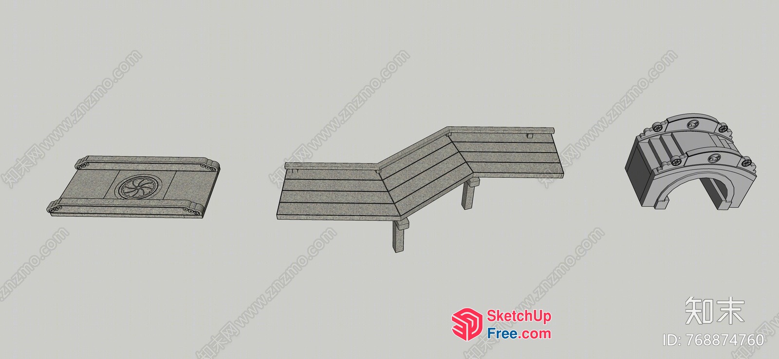 Detailed Architectural Elements 3D SketchUp File