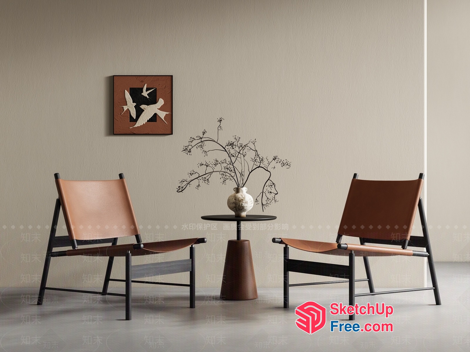 Minimalist Japanese Style Interior Design 3D SketchUp File