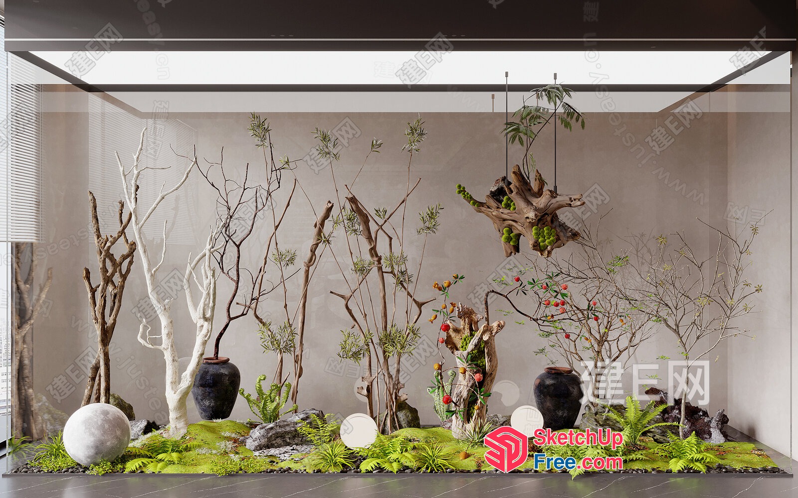 Elegant And Serene Japanese-Inspired Decor 3D SketchUp File