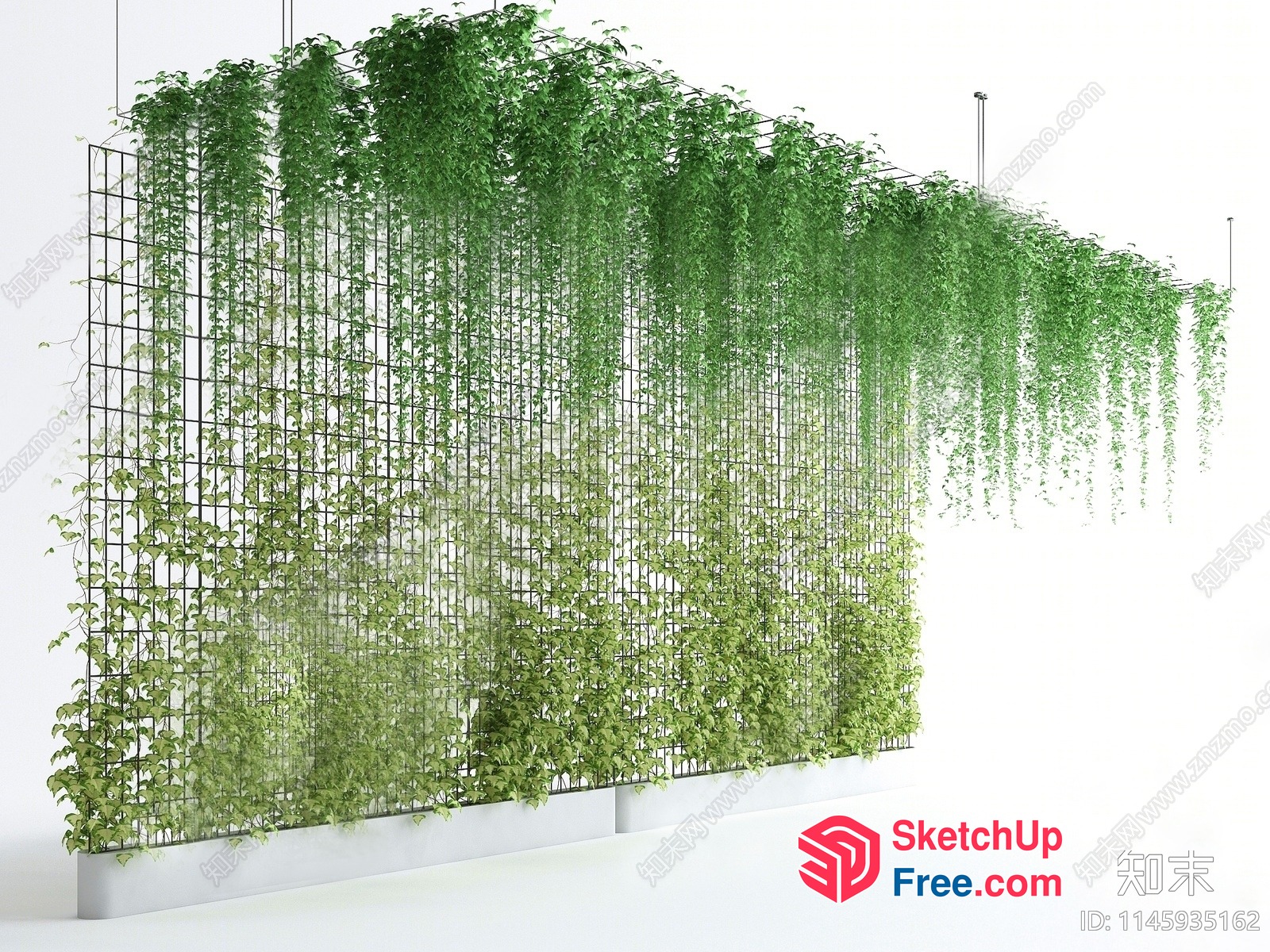 Greenery Wall Partition Screen 3D SketchUp File