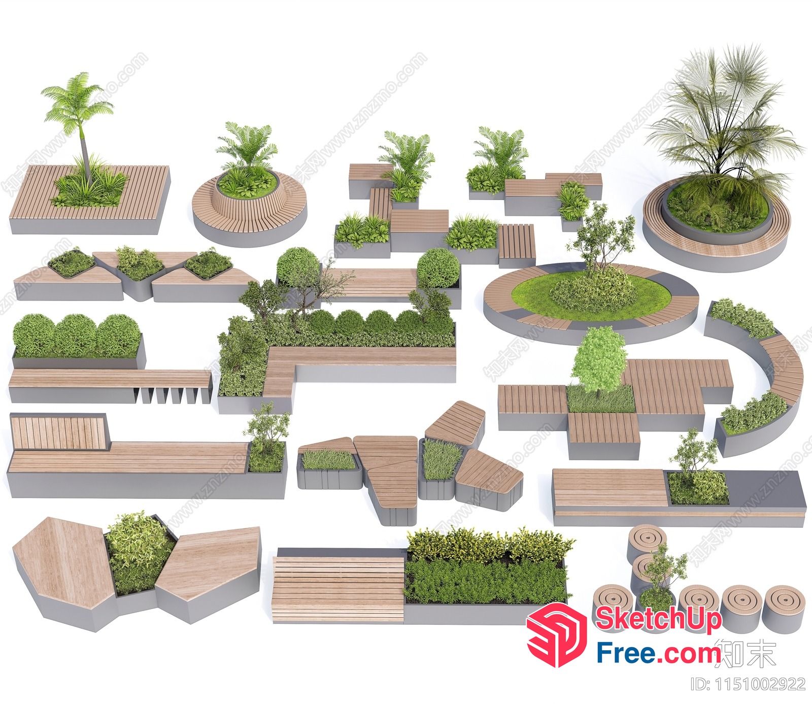 Modern Outdoor Furniture Collection 3D SketchUp File