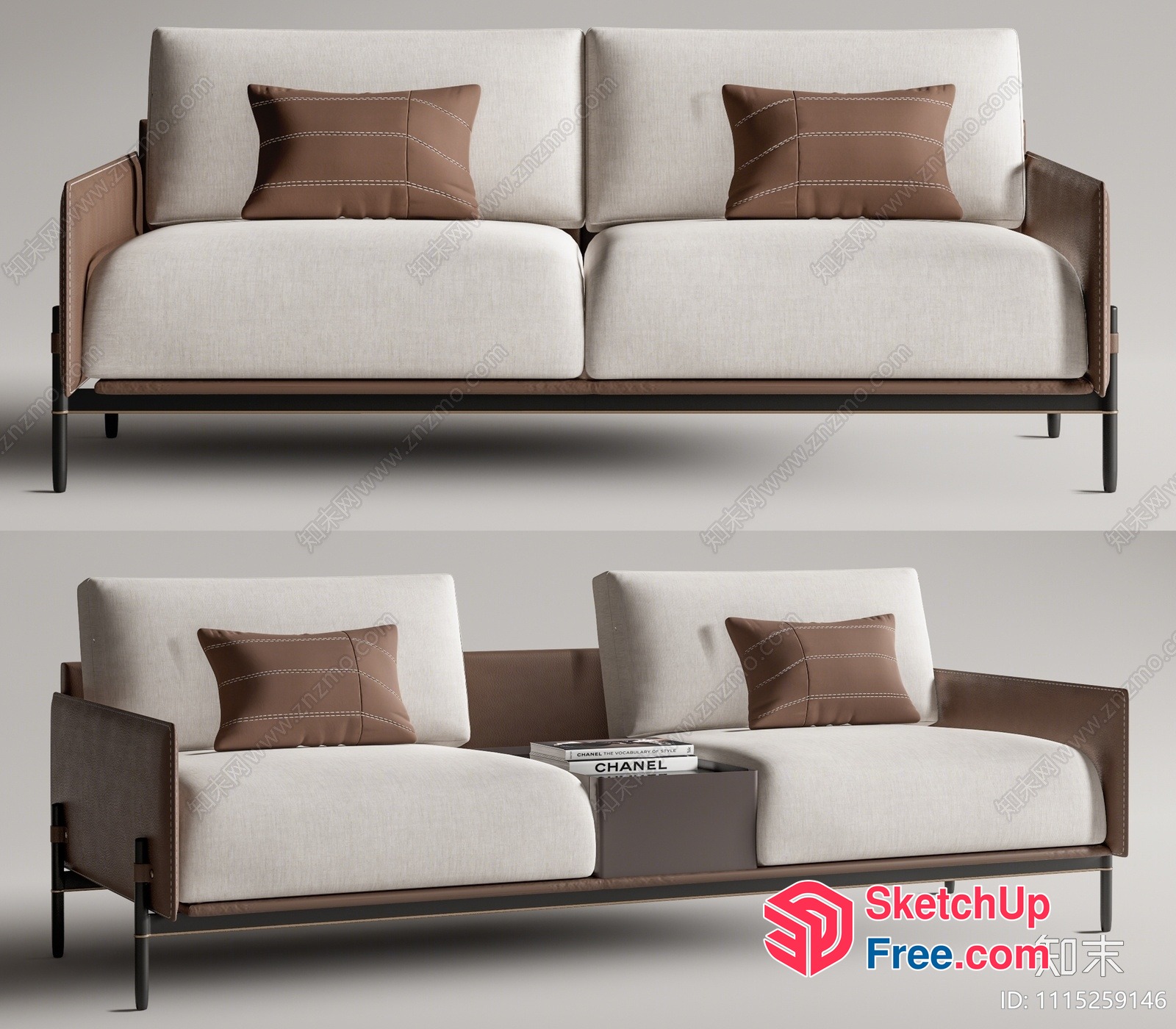 Modern Minimalist Sofa Set 3D SketchUp File