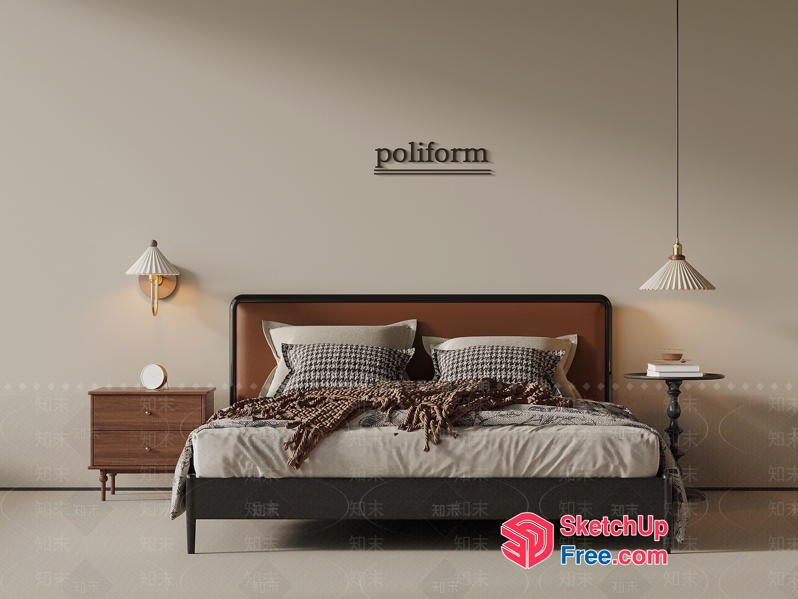 Minimalist Bed Room Design 3D SketchUp File
