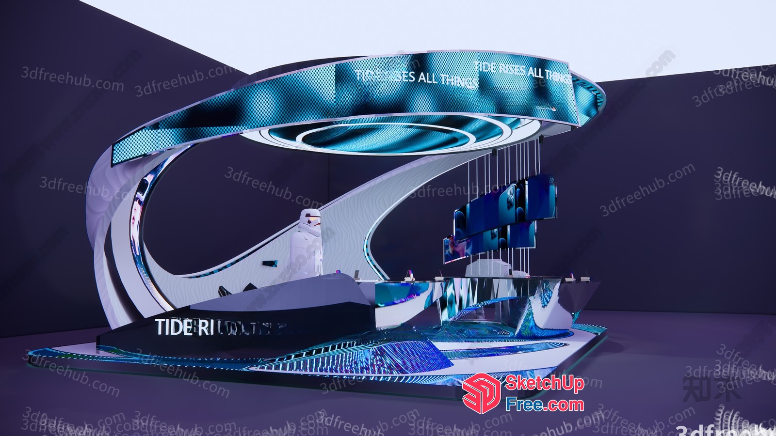 Futuristic Stage Design 3D SketchUp File