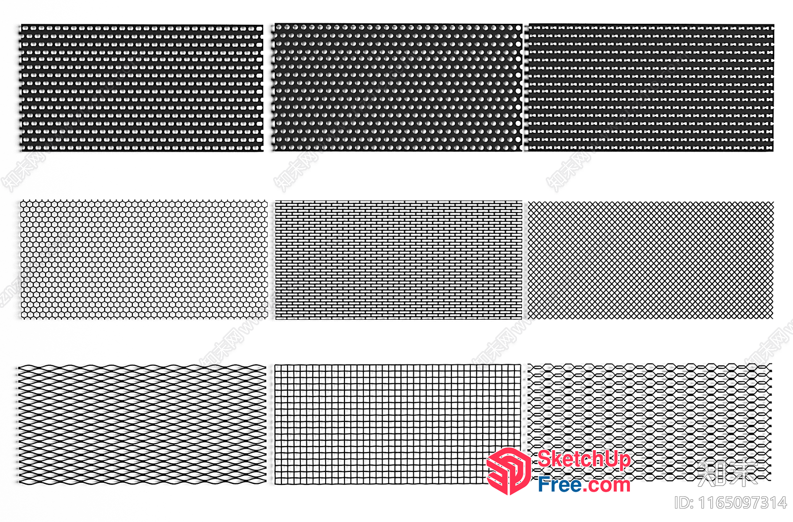 Geometric Patterns Collection 3D SketchUp File