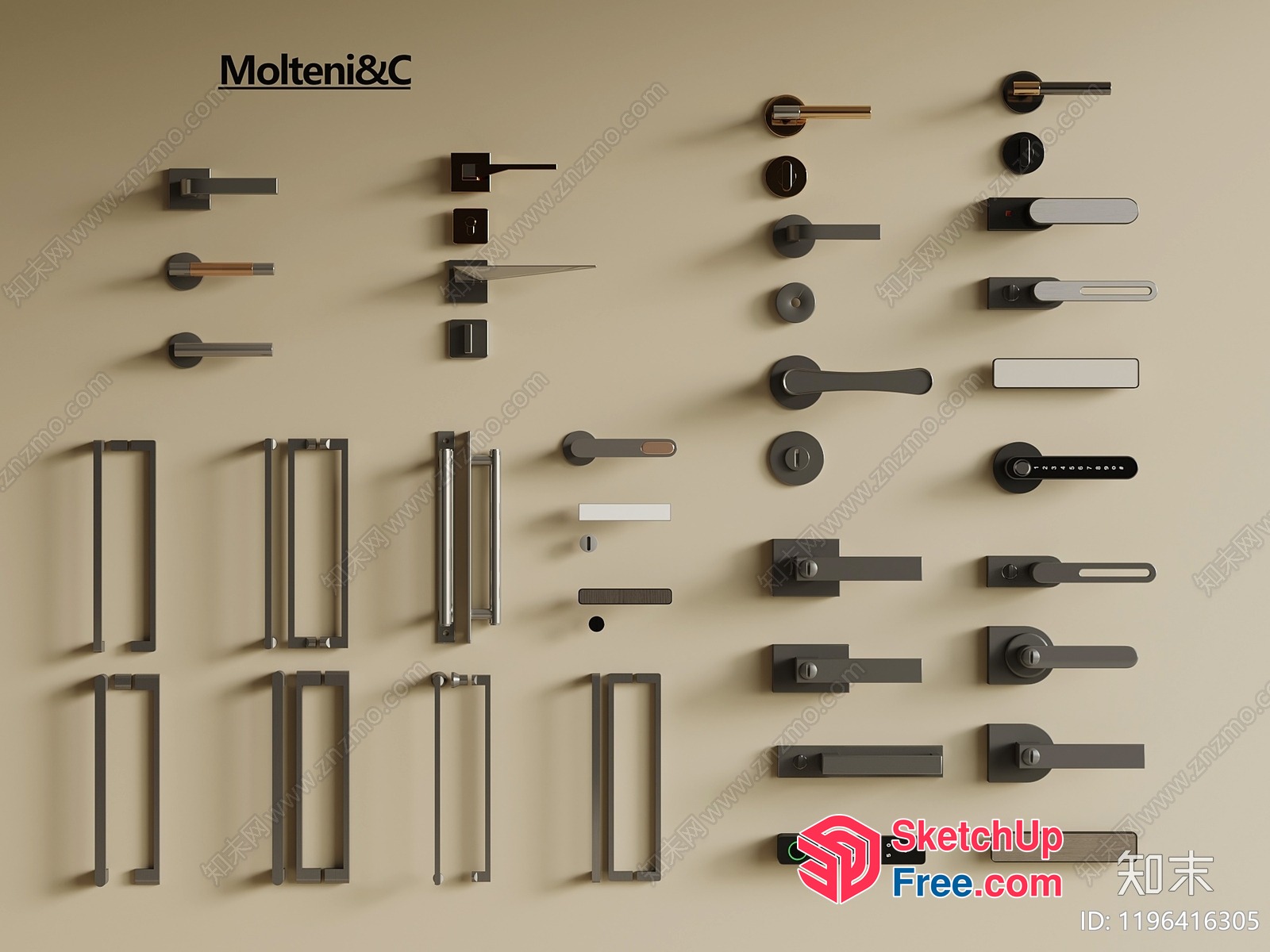 Modern Hardware Collection 3D SketchUp File