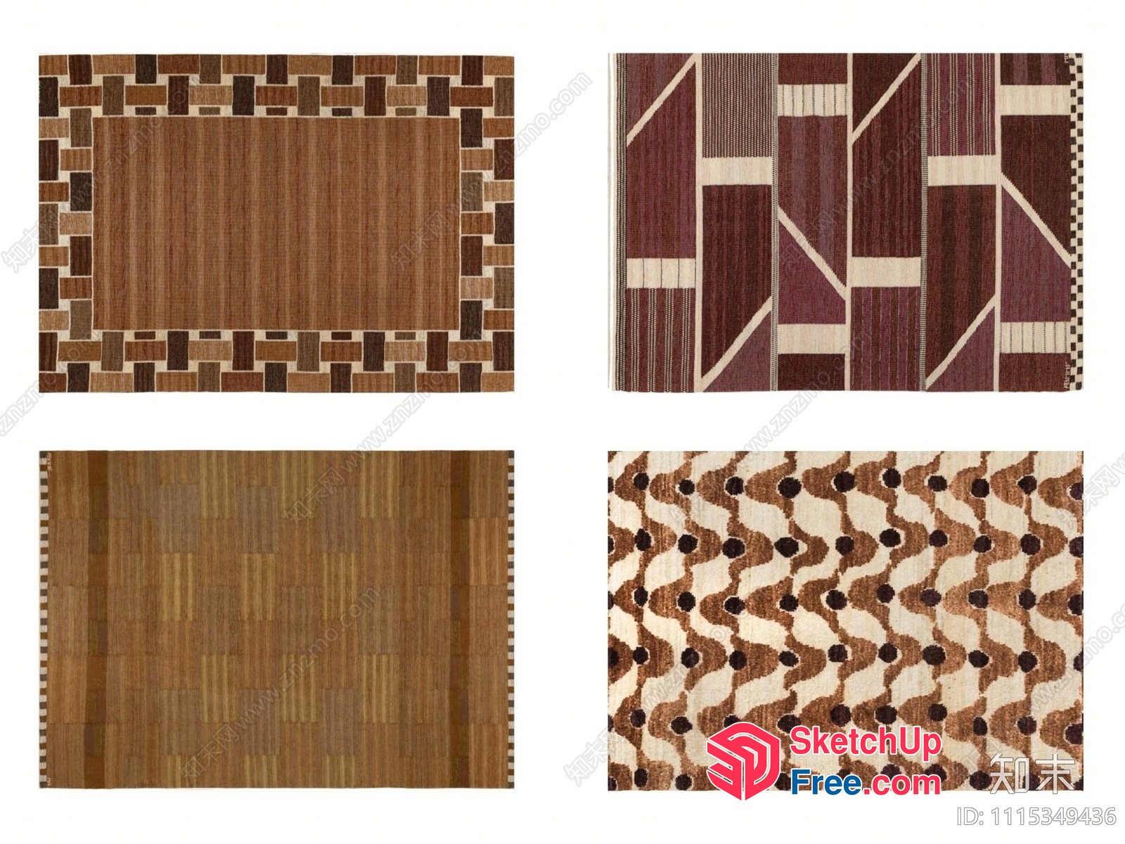 Textured Wooden Patterns For Walls And Floors 3D SketchUp File