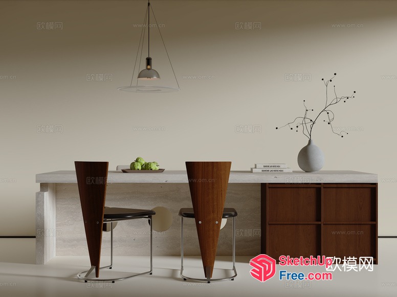 Modern Minimalist Interior Design 3D SketchUp File