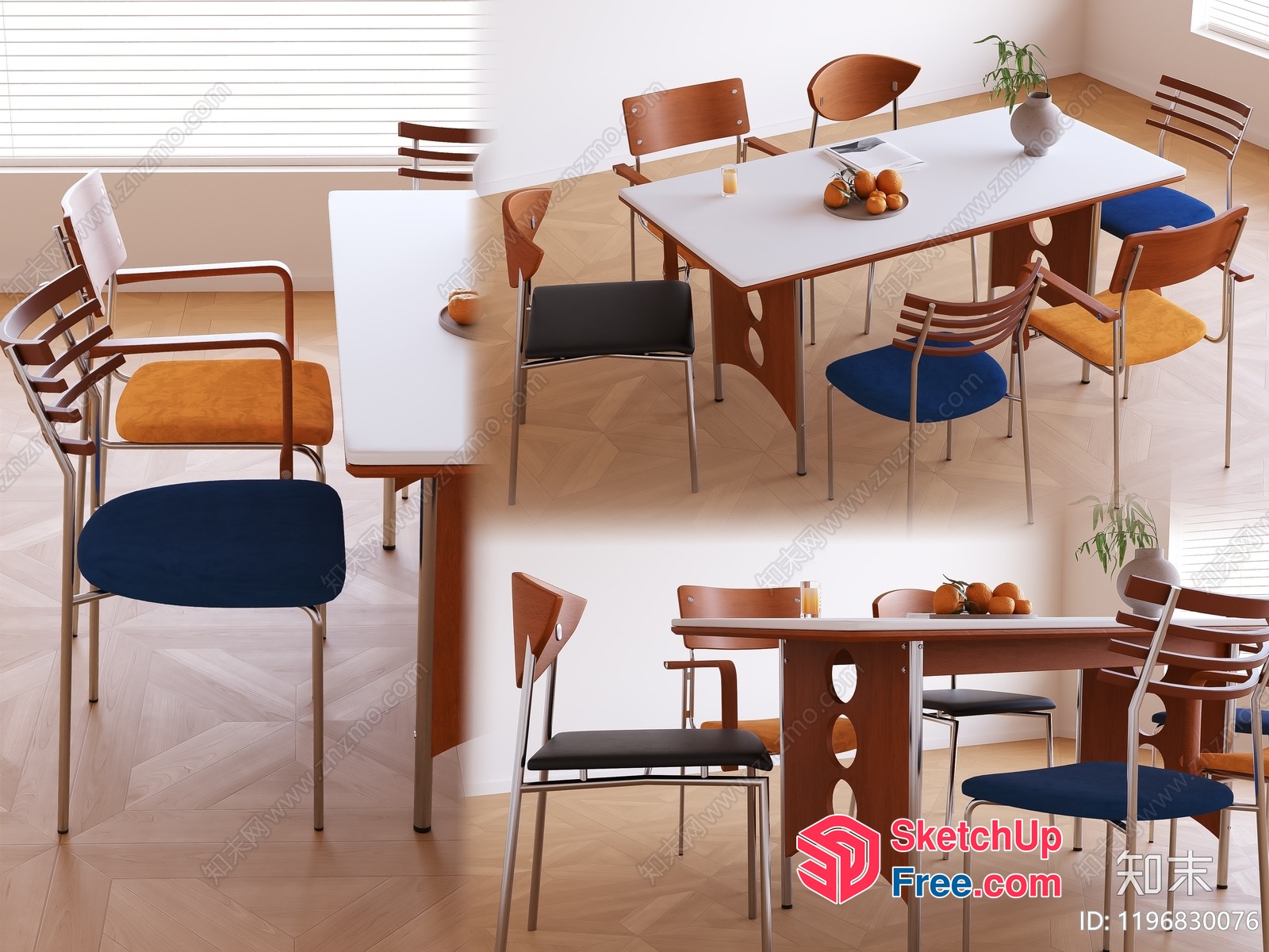 Modern Dining Room Interior Design 3D SketchUp File