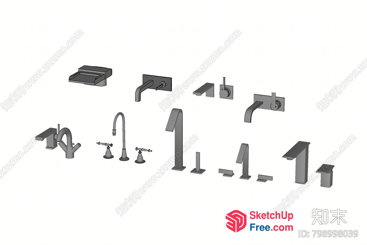 Various Bathroom Fixtures 3D SketchUp File