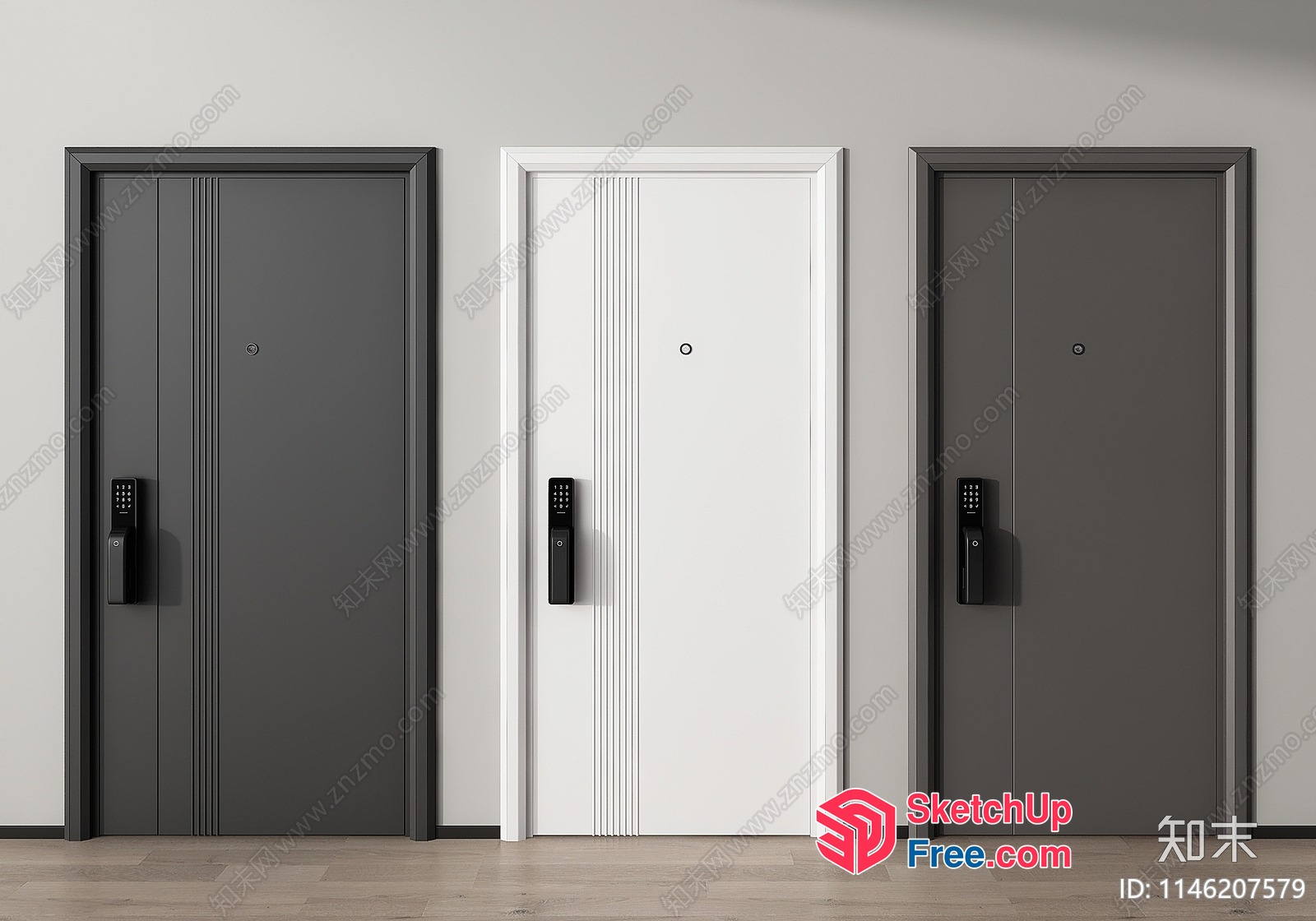 Modern Interior Design Featuring Elevators 3D SketchUp File