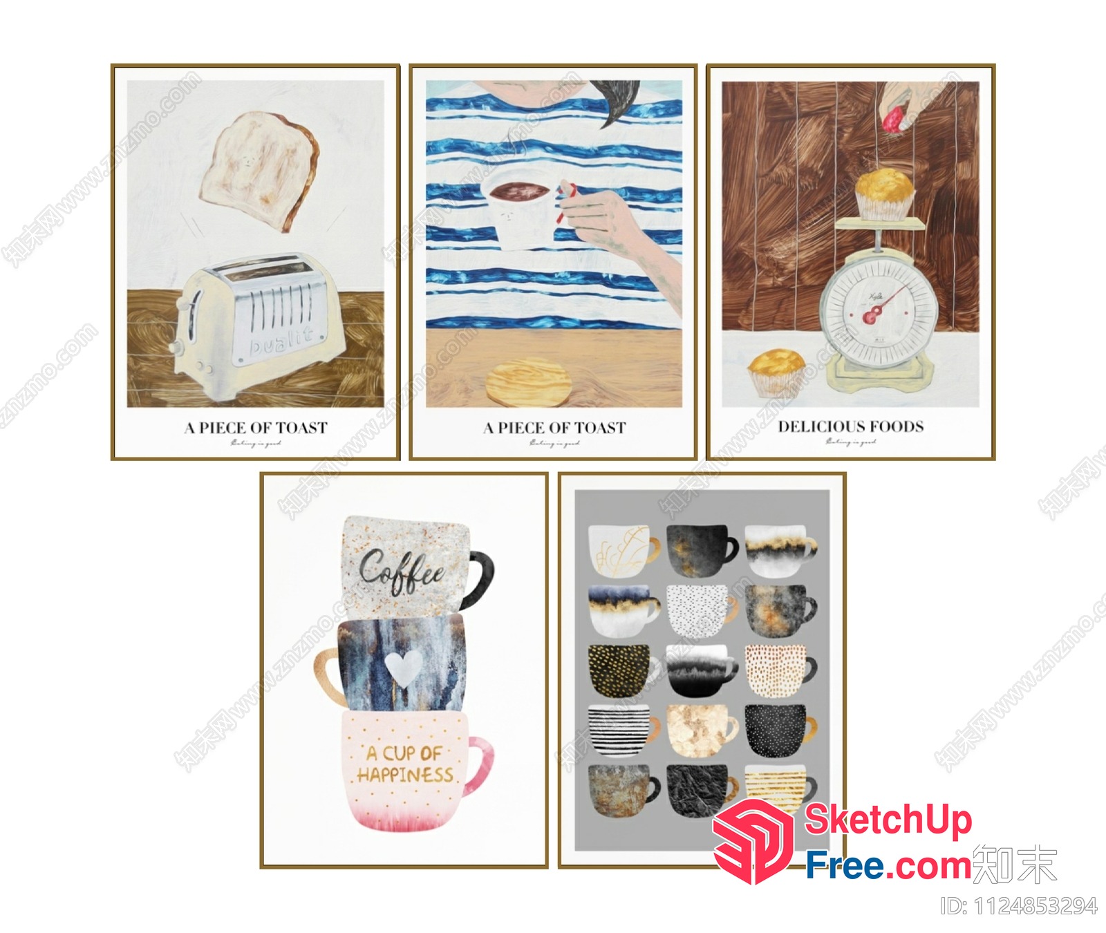 A Collection Of Cozy Breakfast Scenes 3D SketchUp File