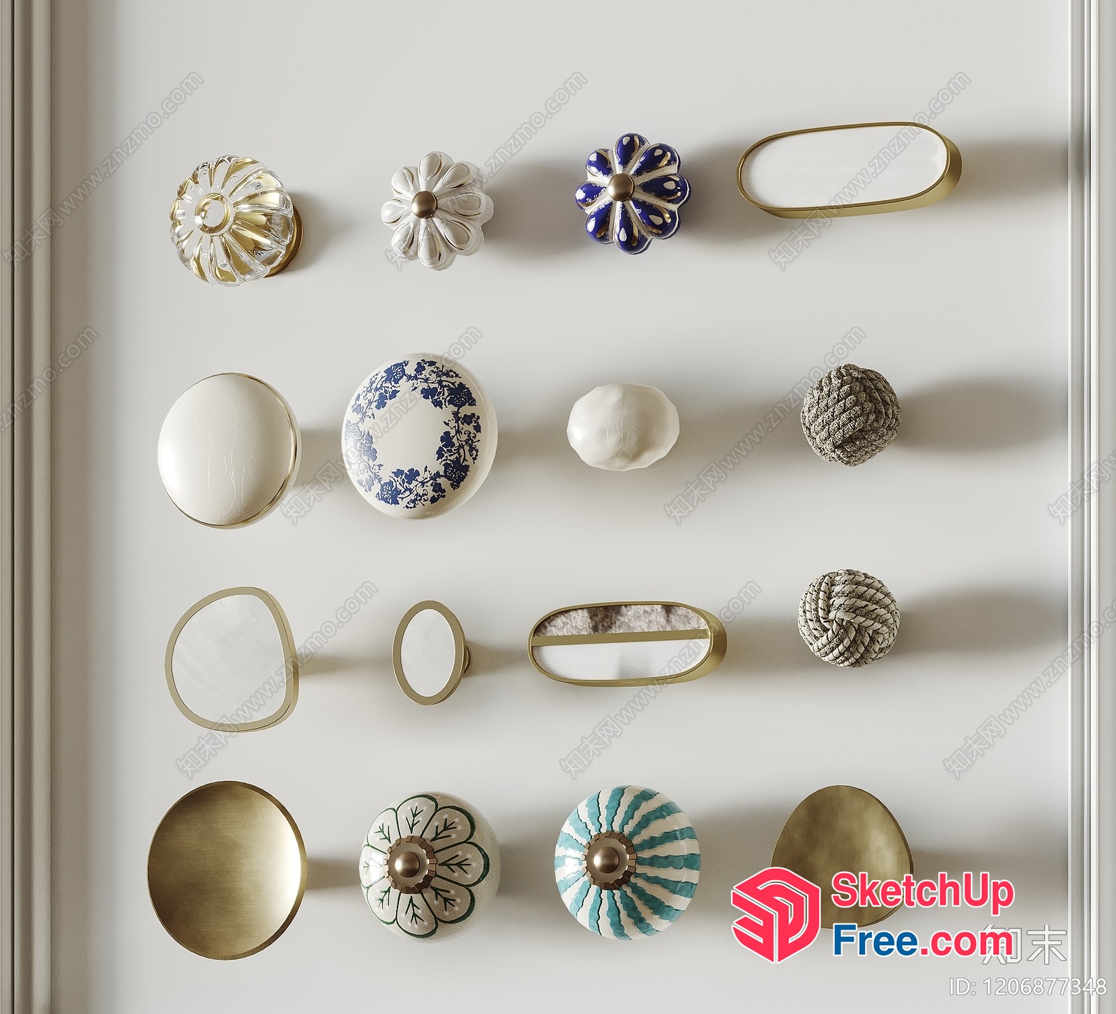 Decorative Hardware Collection 3D SketchUp File