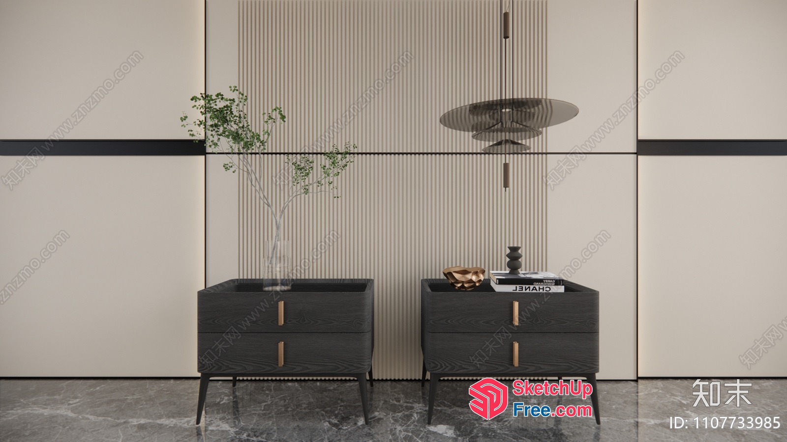 Modern Furniture Pieces In A Sleek And Elegant Setting 3D SketchUp File