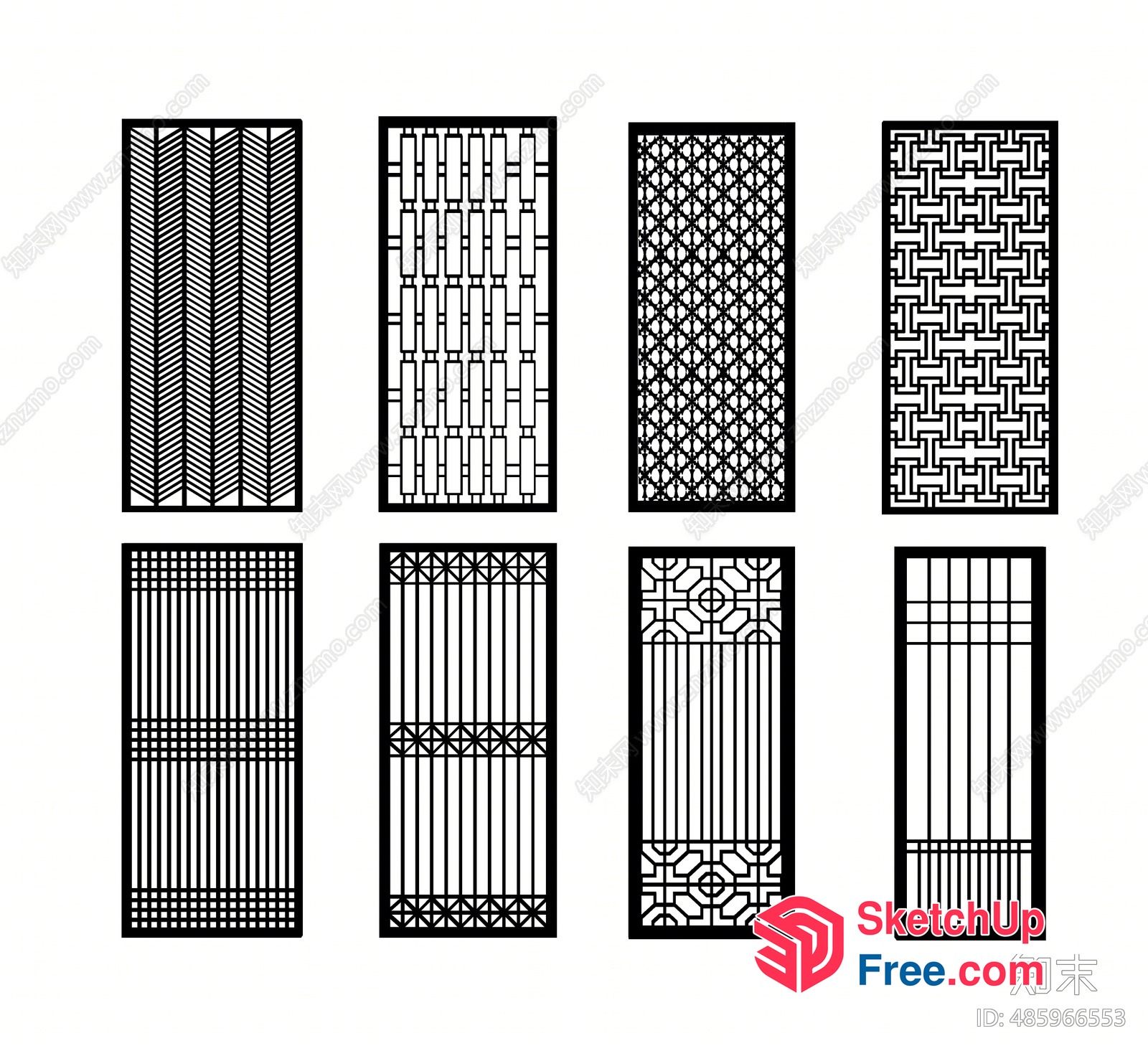 Decorative Window Grilles 3D SketchUp File