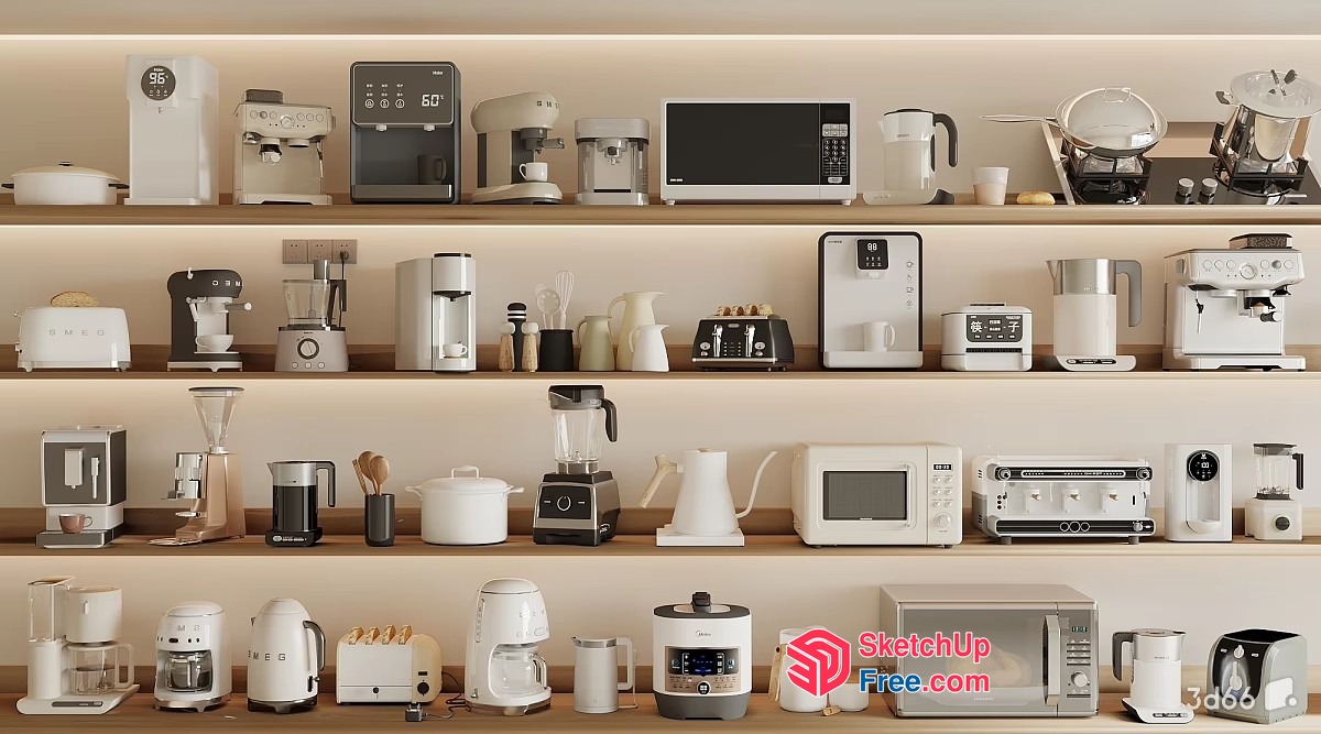 Kitchen Appliance Collection 3D SketchUp File
