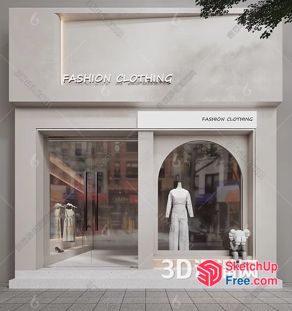 Fashion Clothing Store 3D SketchUp File